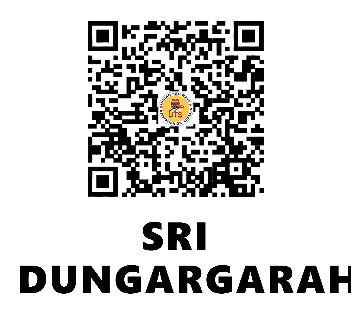 UTS QR Code for SRI DUNGARGARAH - SDGH - NW (RAJASTHAN)