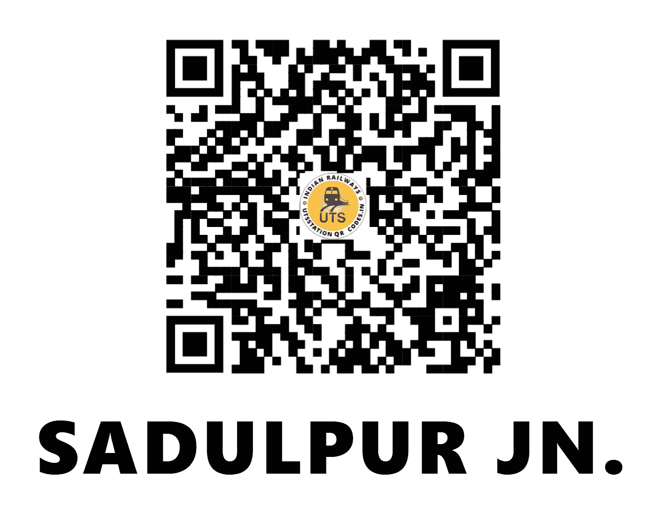 UTS QR Code for SADULPUR JN. - SDLP - NW (RAJASTHAN)