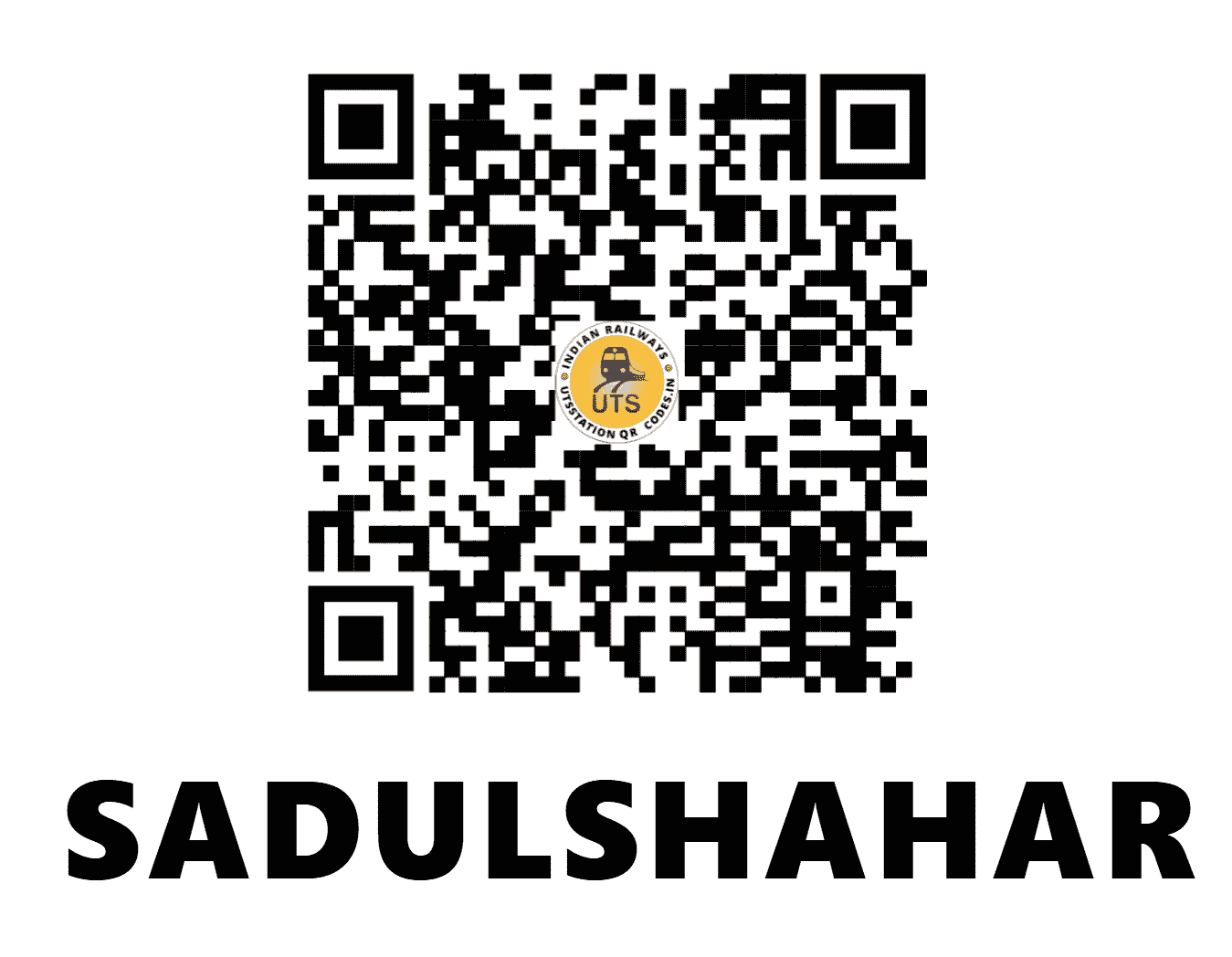 UTS QR Code for SADULSHAHAR - SDS - NW (RAJASTHAN)