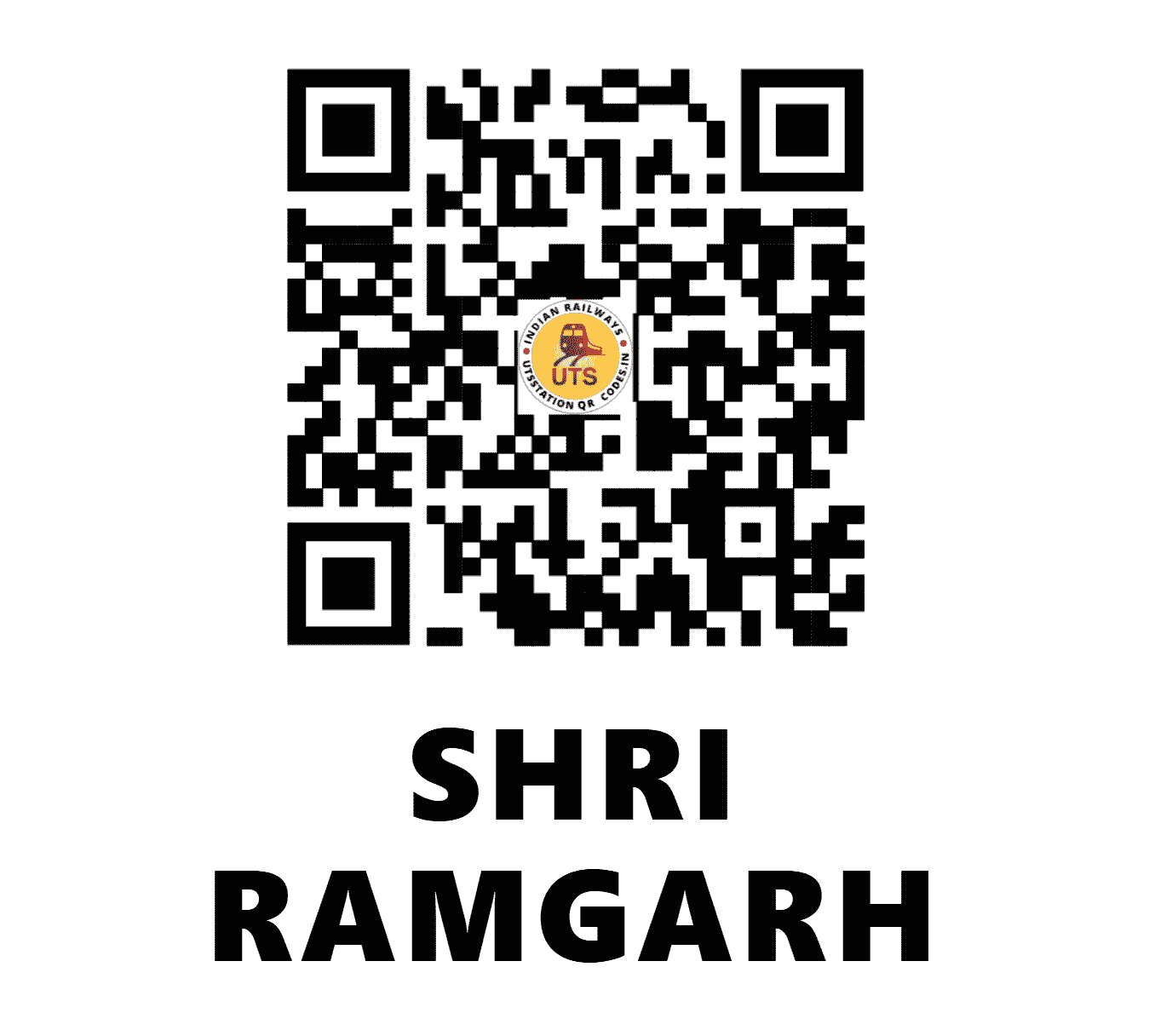 UTS QR Code for SHRI RAMGARH - SHRG - NW (RAJASTHAN)