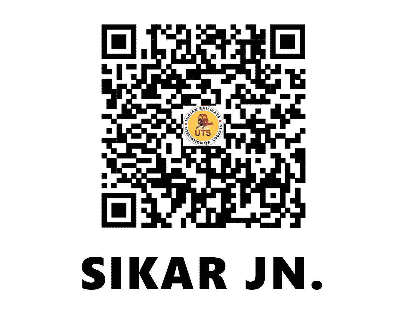 UTS QR Code for SIKAR JN. - SIKR - NW (RAJASTHAN)