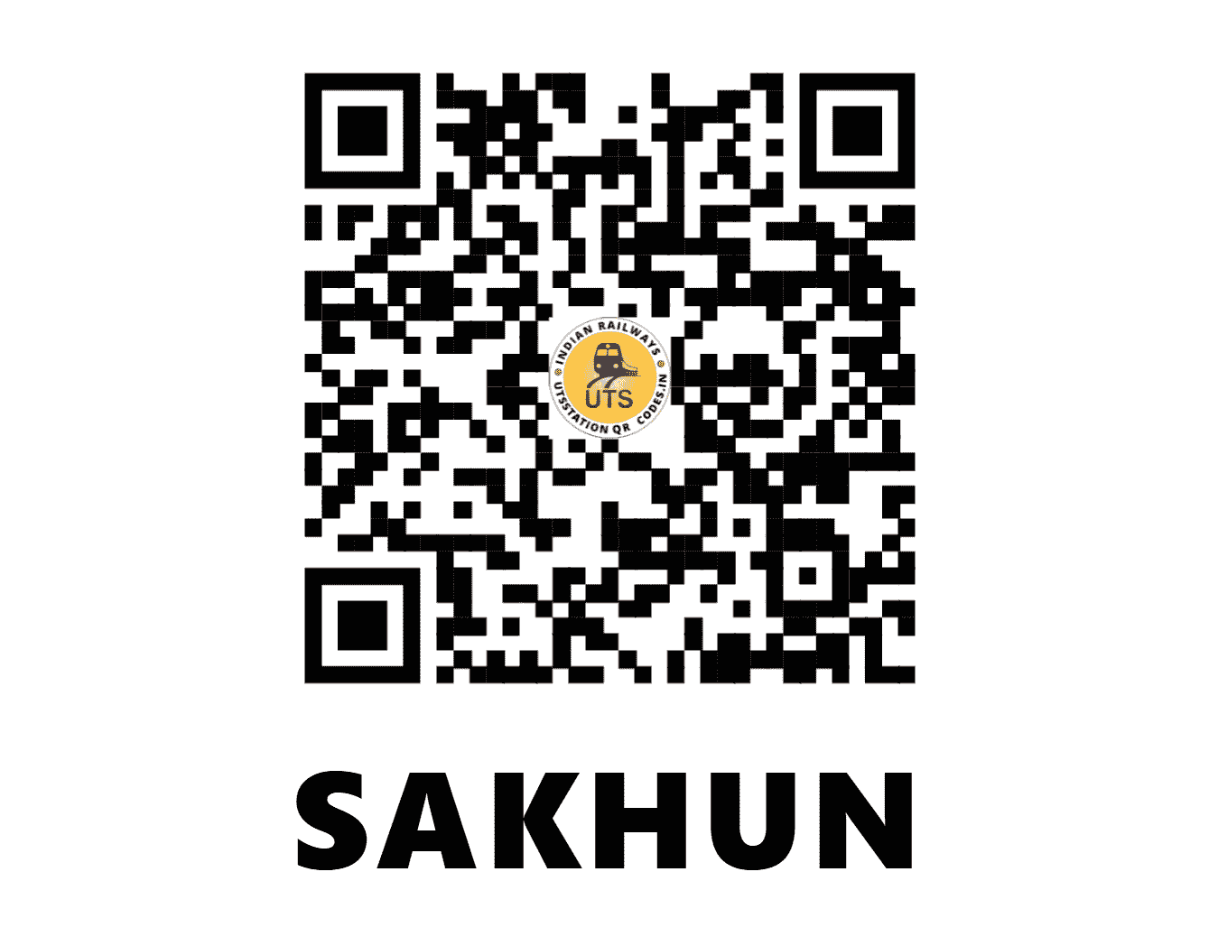 UTS QR Code for SAKHUN - SK - NW (RAJASTHAN)
