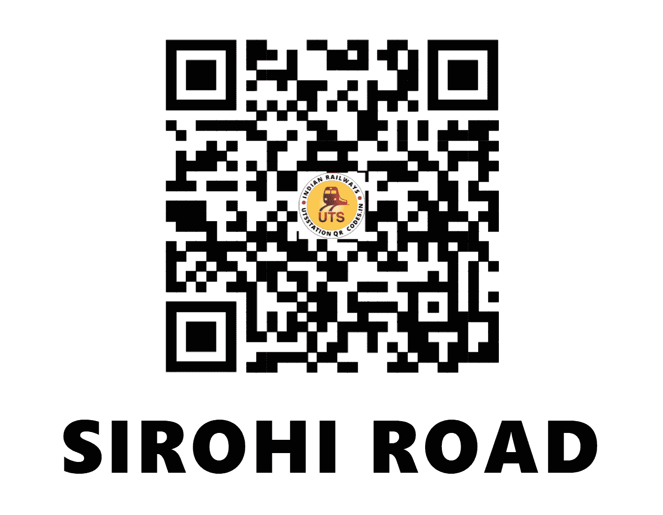 UTS QR Code for SIROHI ROAD - SOH - NW (RAJASTHAN)