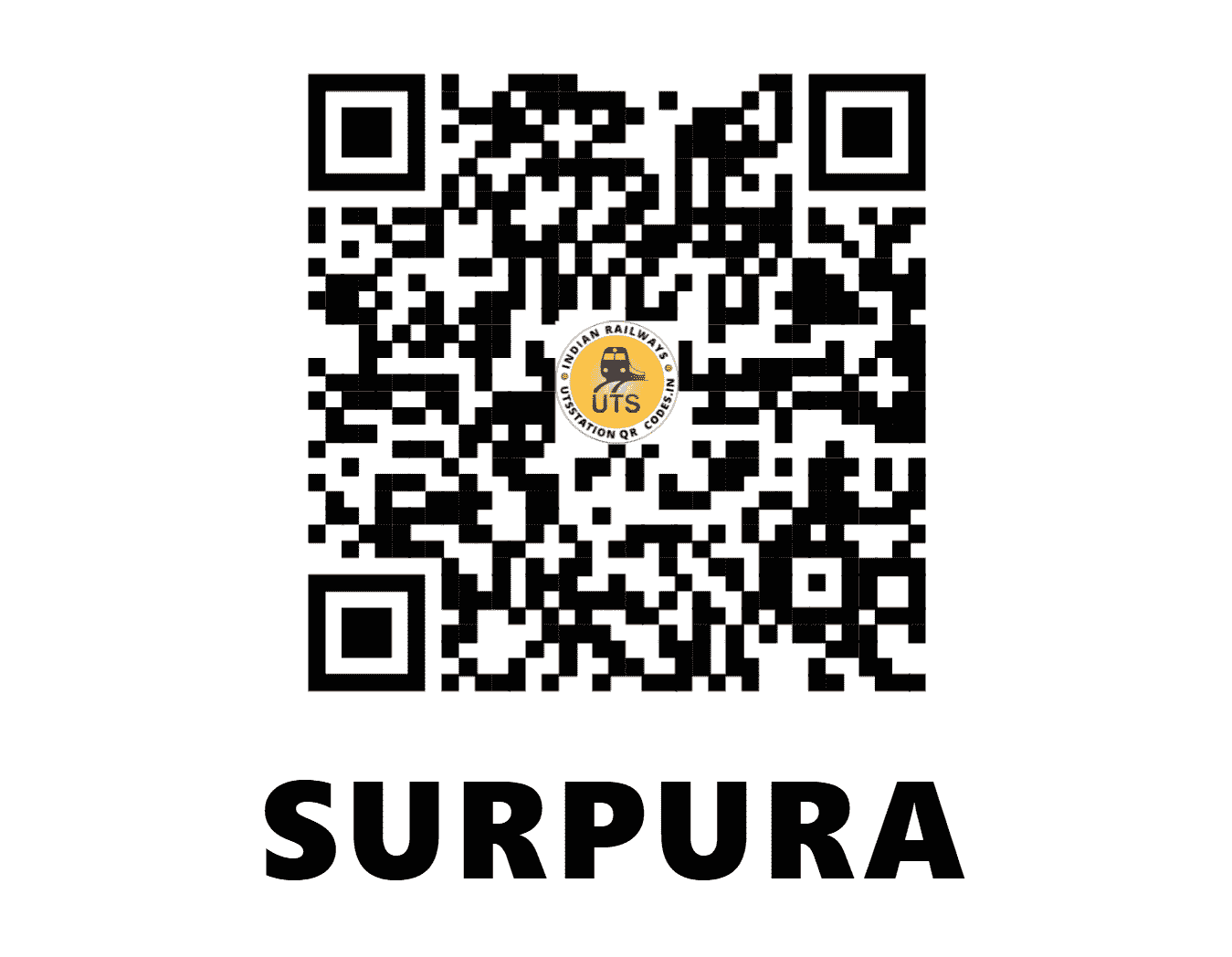 UTS QR Code for SURPURA - SPO - NW (RAJASTHAN)