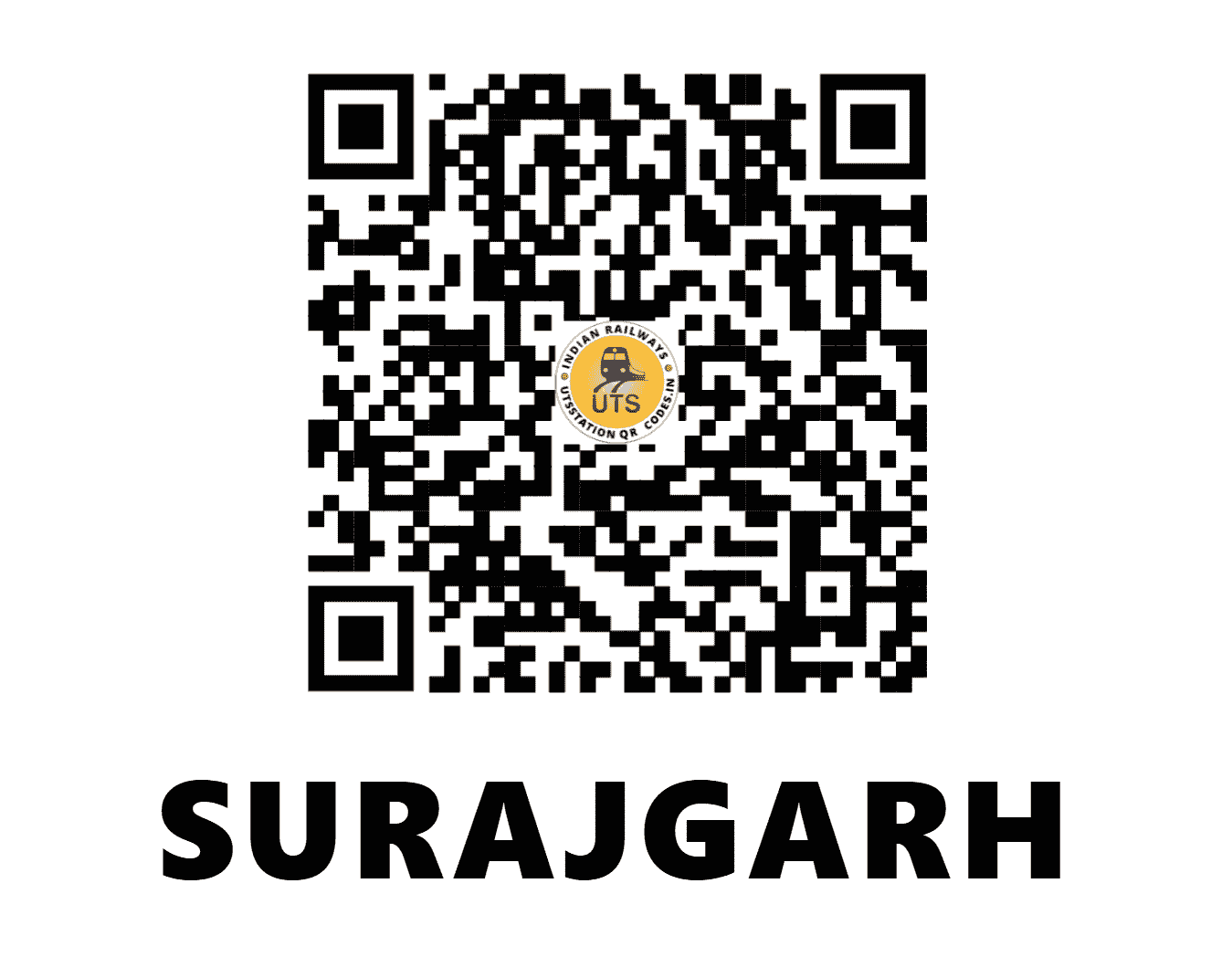 UTS QR Code for SURAJGARH - SRGH - NW (RAJASTHAN)