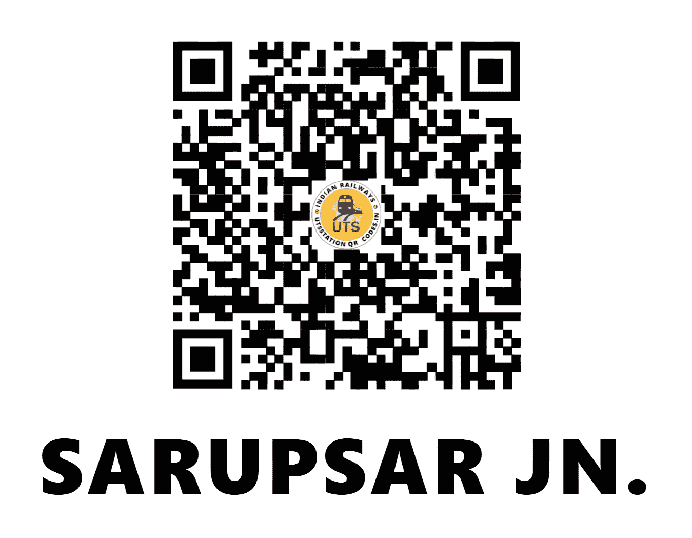 UTS QR Code for SARUPSAR JN. - SRPR - NW (RAJASTHAN)