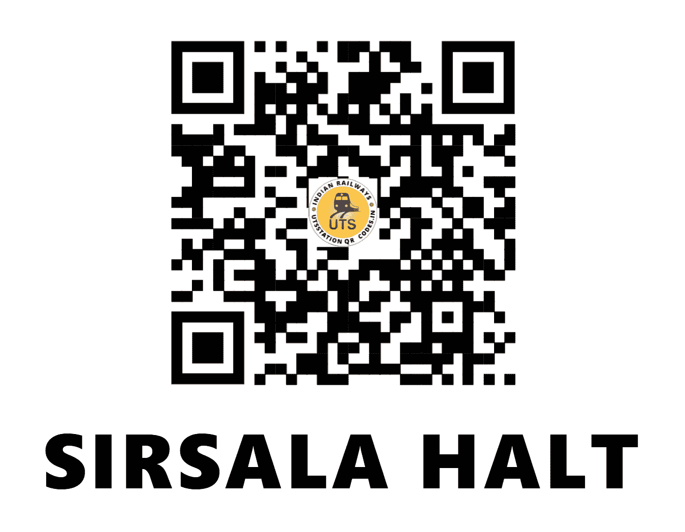 UTS QR Code for SIRSALA HALT - SRSL - NW (RAJASTHAN)