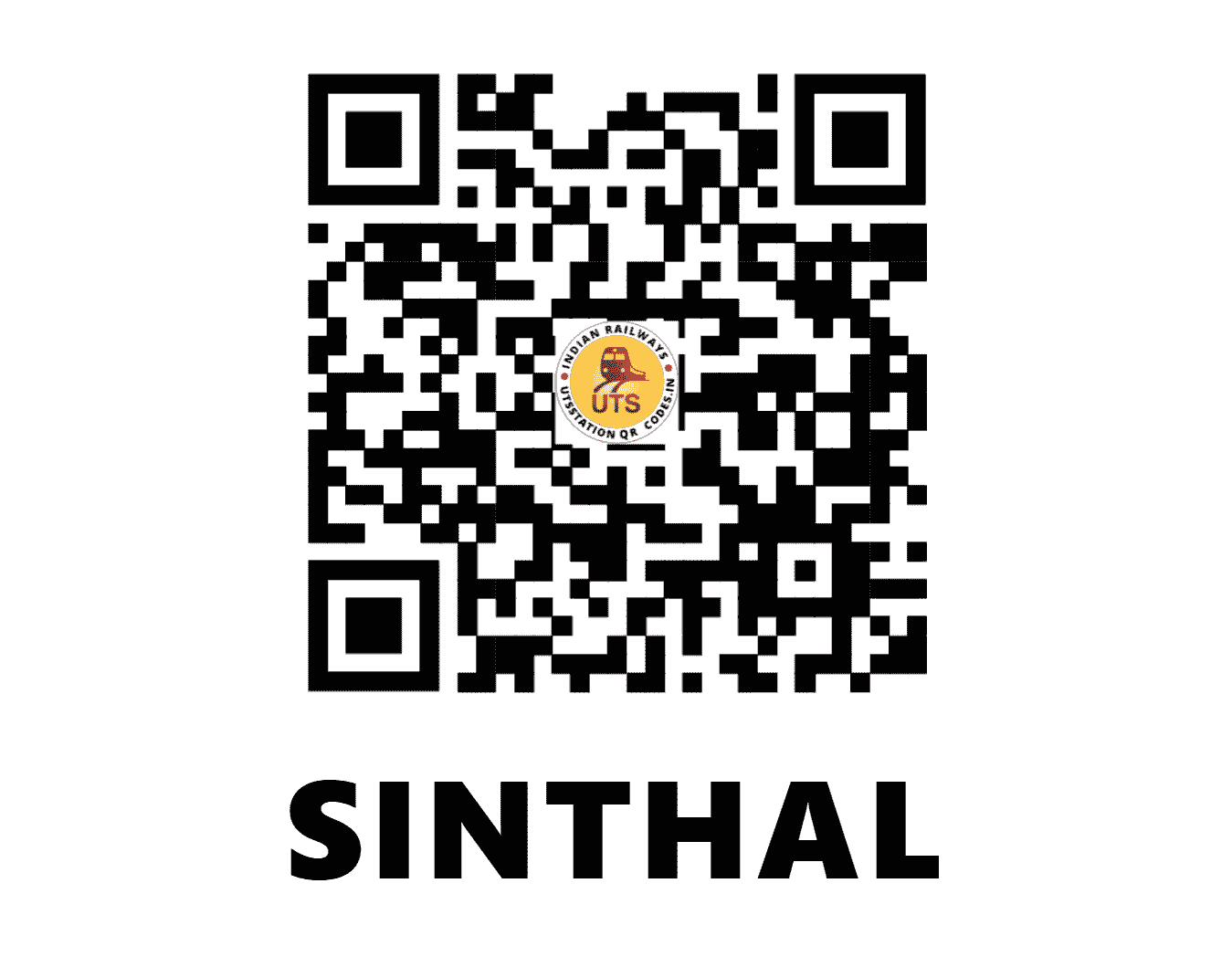 UTS QR Code for SINTHAL - STHL - NW (RAJASTHAN)