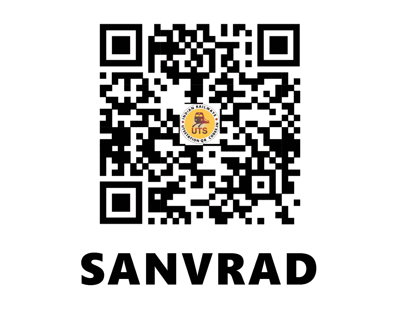 UTS QR Code for SANVRAD - SVO - NW (RAJASTHAN)