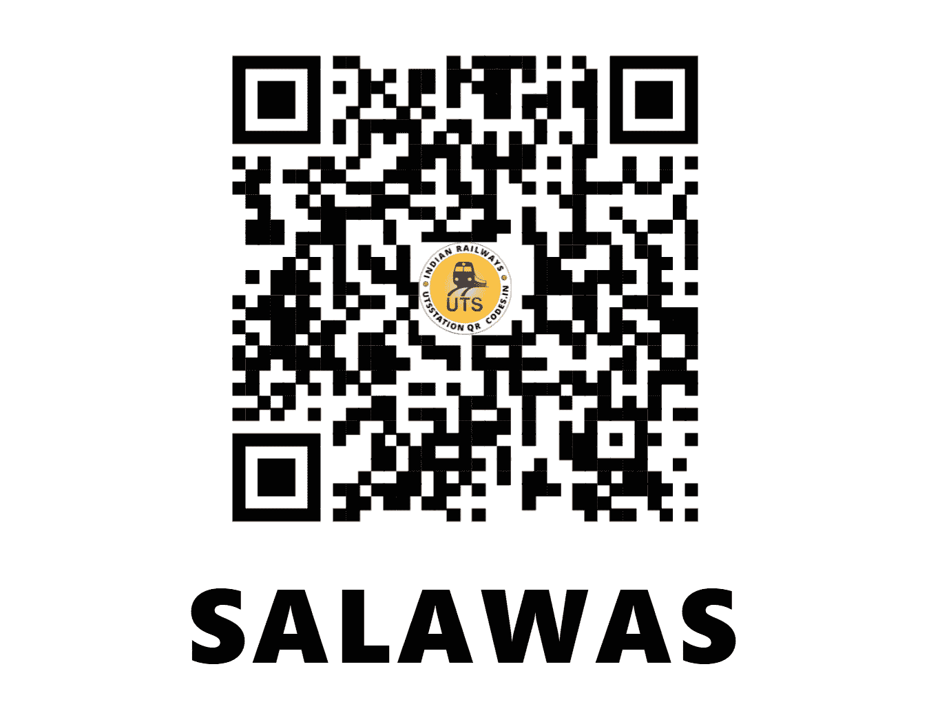 UTS QR Code for SALAWAS - SZ - NW (RAJASTHAN)