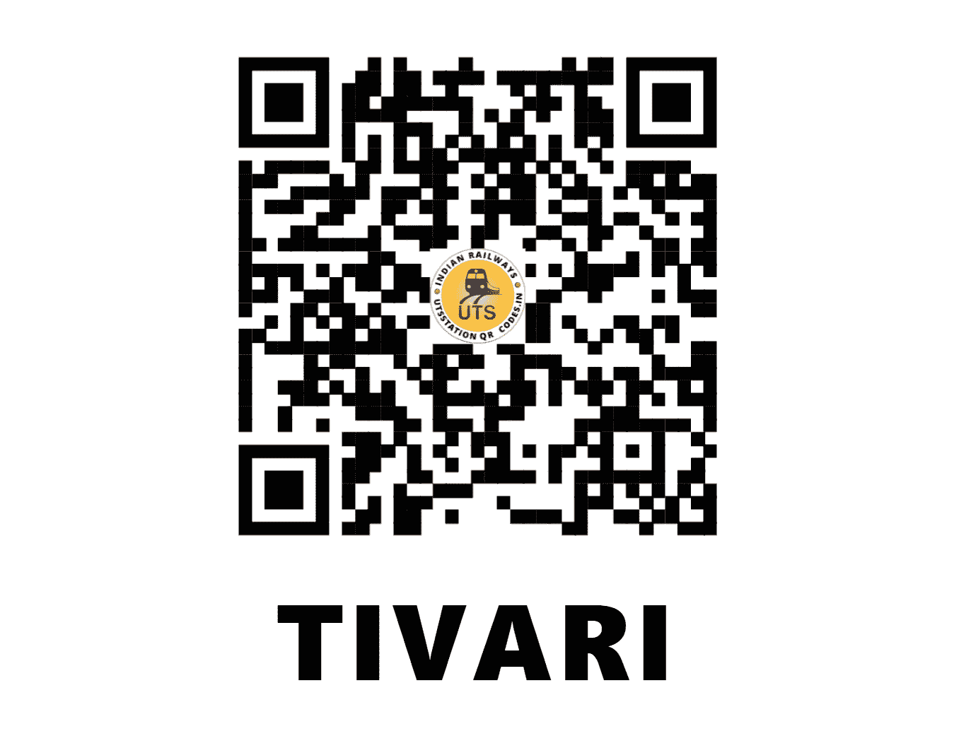 UTS QR Code for TIVARI - TIW - NW (RAJASTHAN)