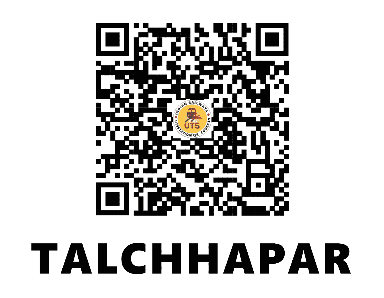UTS QR Code for TALCHHAPAR - TLC - NW (RAJASTHAN)