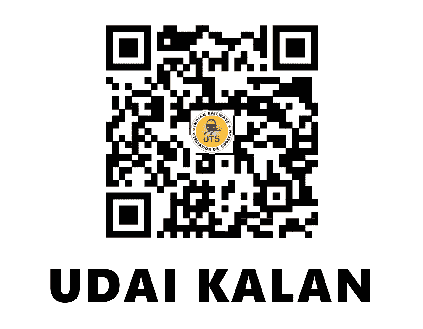 UTS QR Code for UDAI KALAN - UDKL - NW (RAJASTHAN)