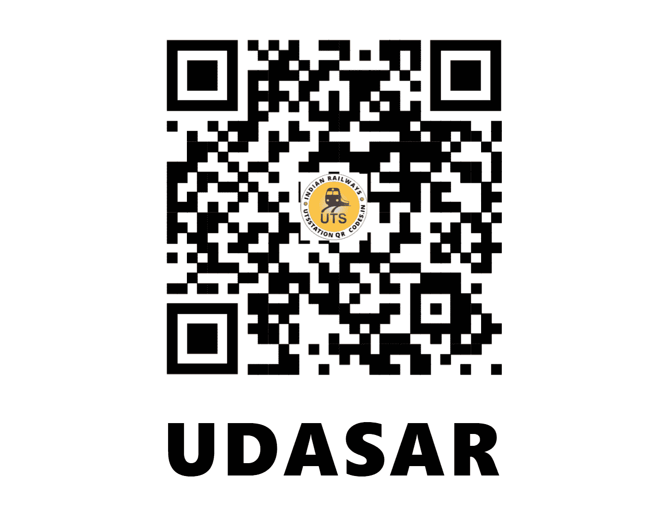 UTS QR Code for UDASAR - UDS - NW (RAJASTHAN)