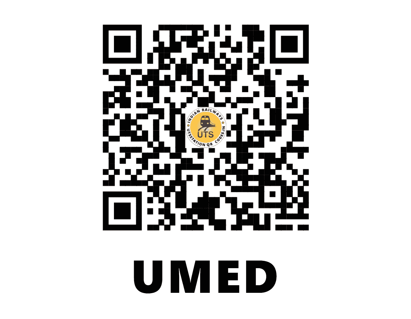 UTS QR Code for UMED - UMED - NW (RAJASTHAN)