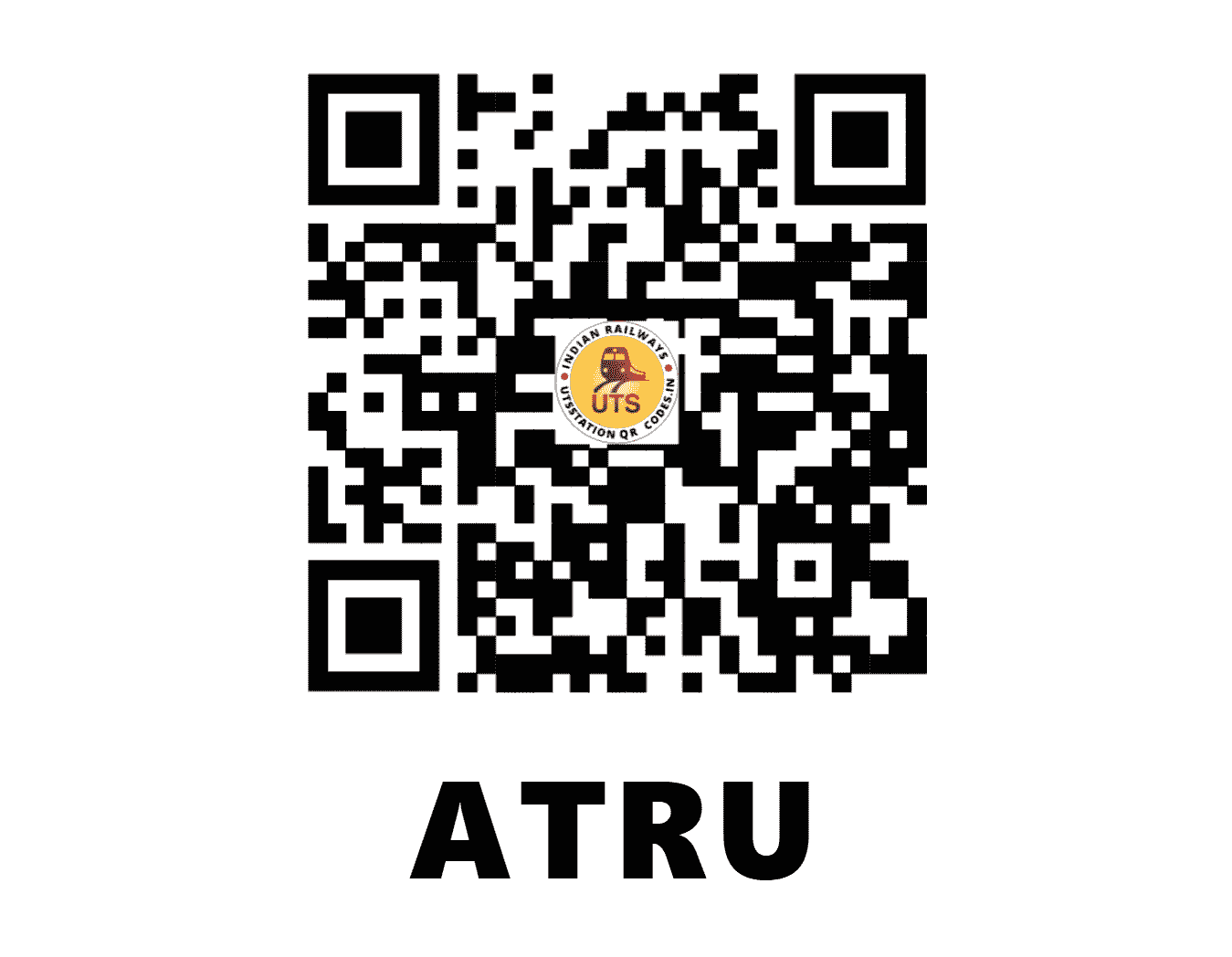 UTS QR Code for ATRU - ATRU - WC (RAJASTHAN)