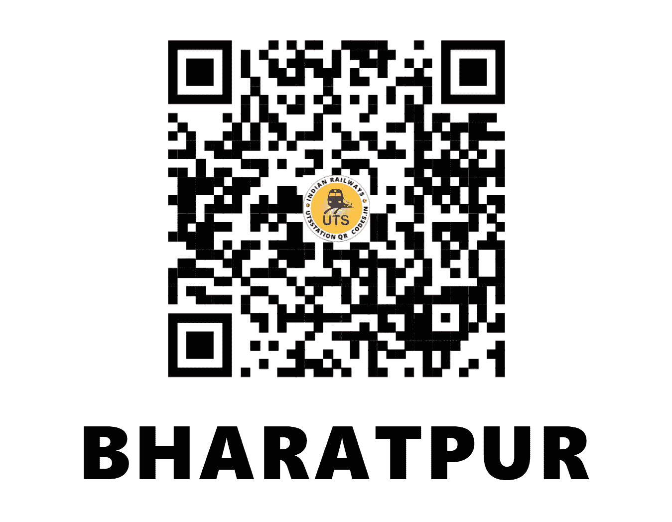 UTS QR Code for BHARATPUR - BTE - WC (RAJASTHAN)