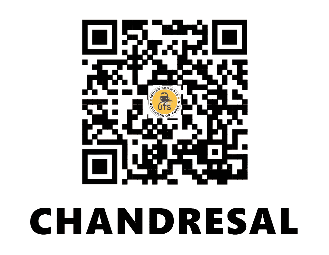 UTS QR Code for CHANDRESAL - CDSL - WC (RAJASTHAN)