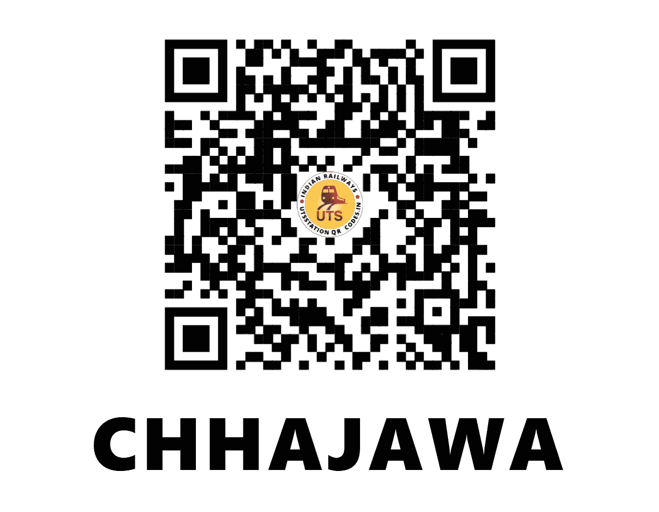 UTS QR Code for CHHAJAWA - CJW - WC (RAJASTHAN)