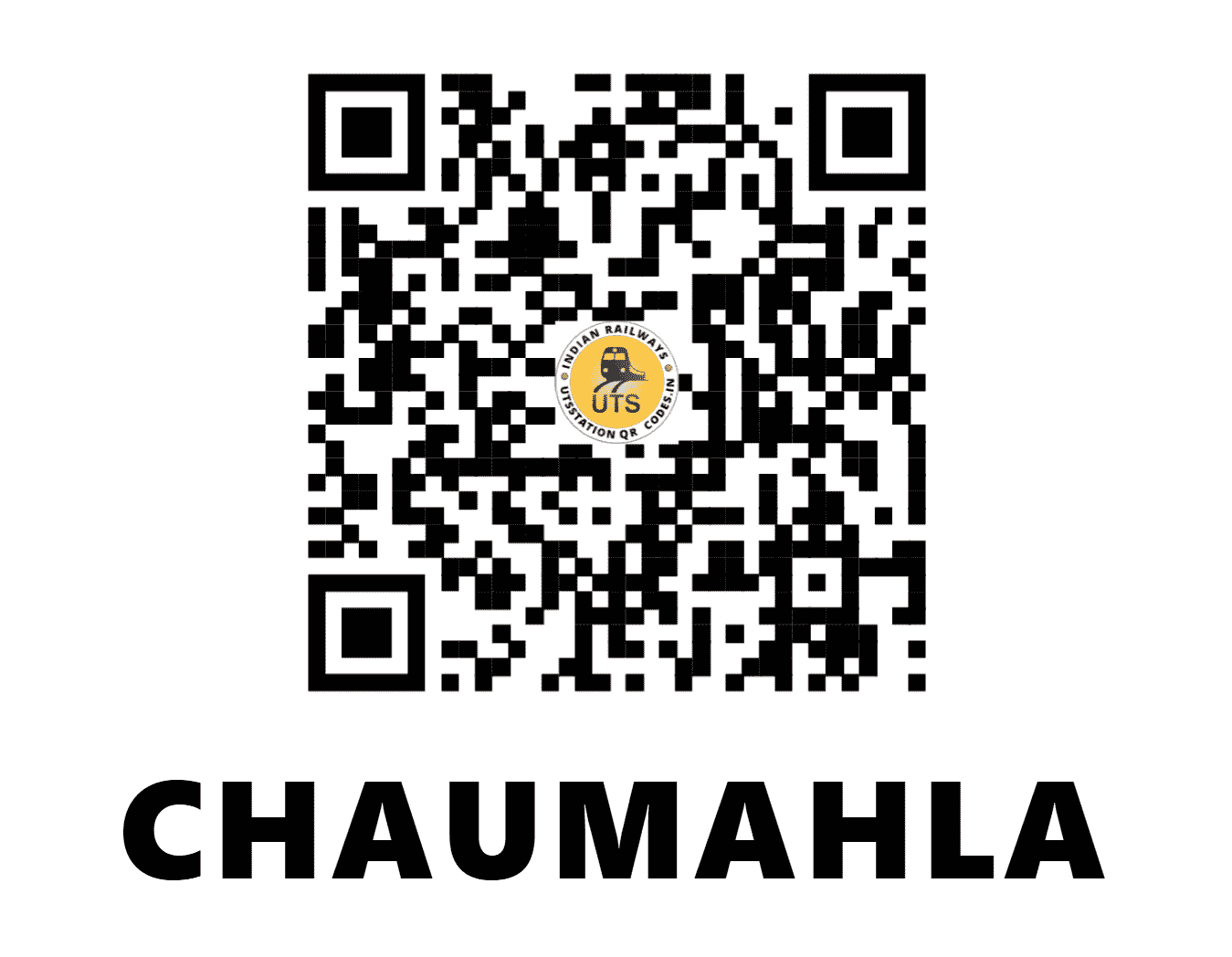 UTS QR Code for CHAUMAHLA - CMU - WC (RAJASTHAN)