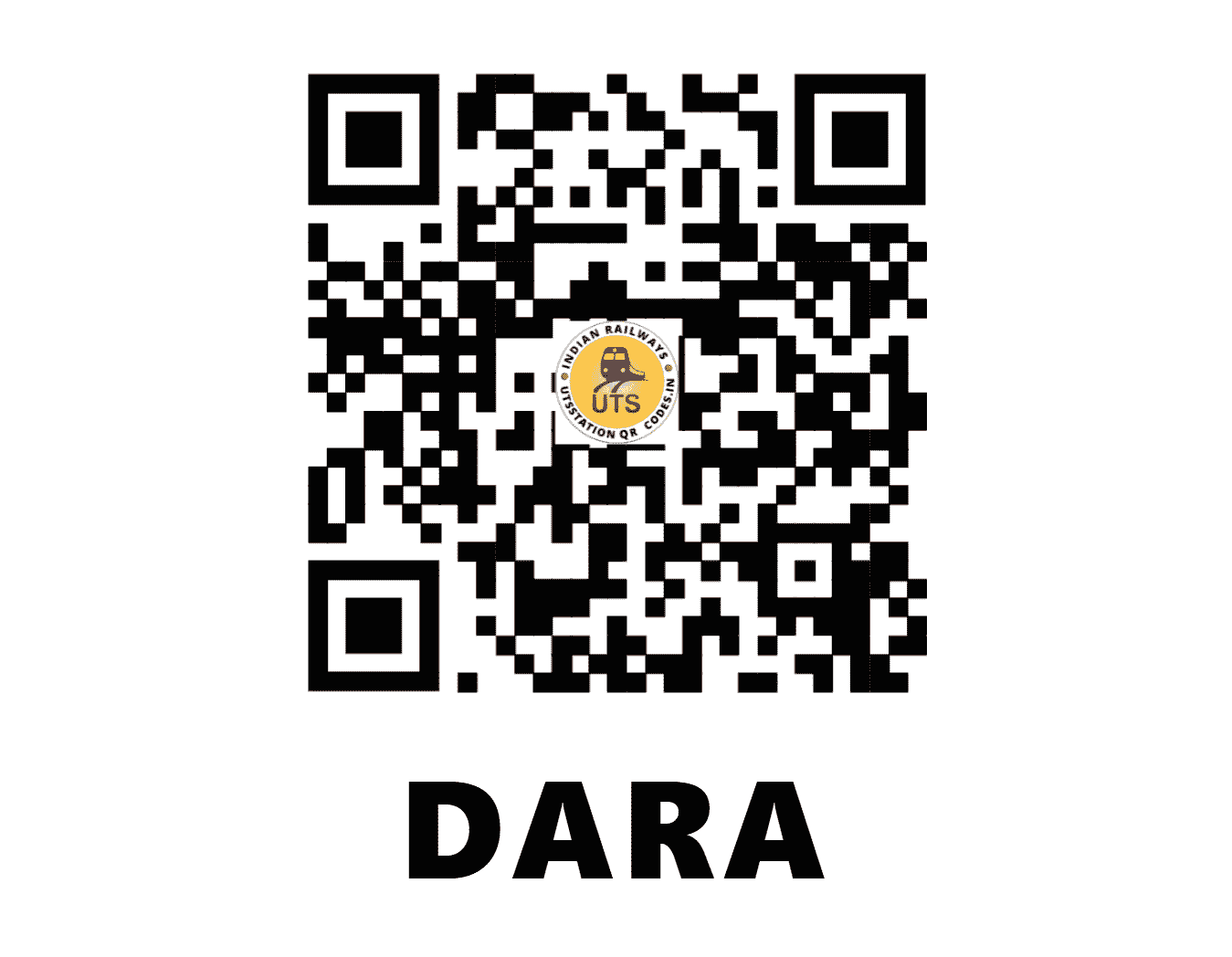 UTS QR Code for DARA - DARA - WC (RAJASTHAN)