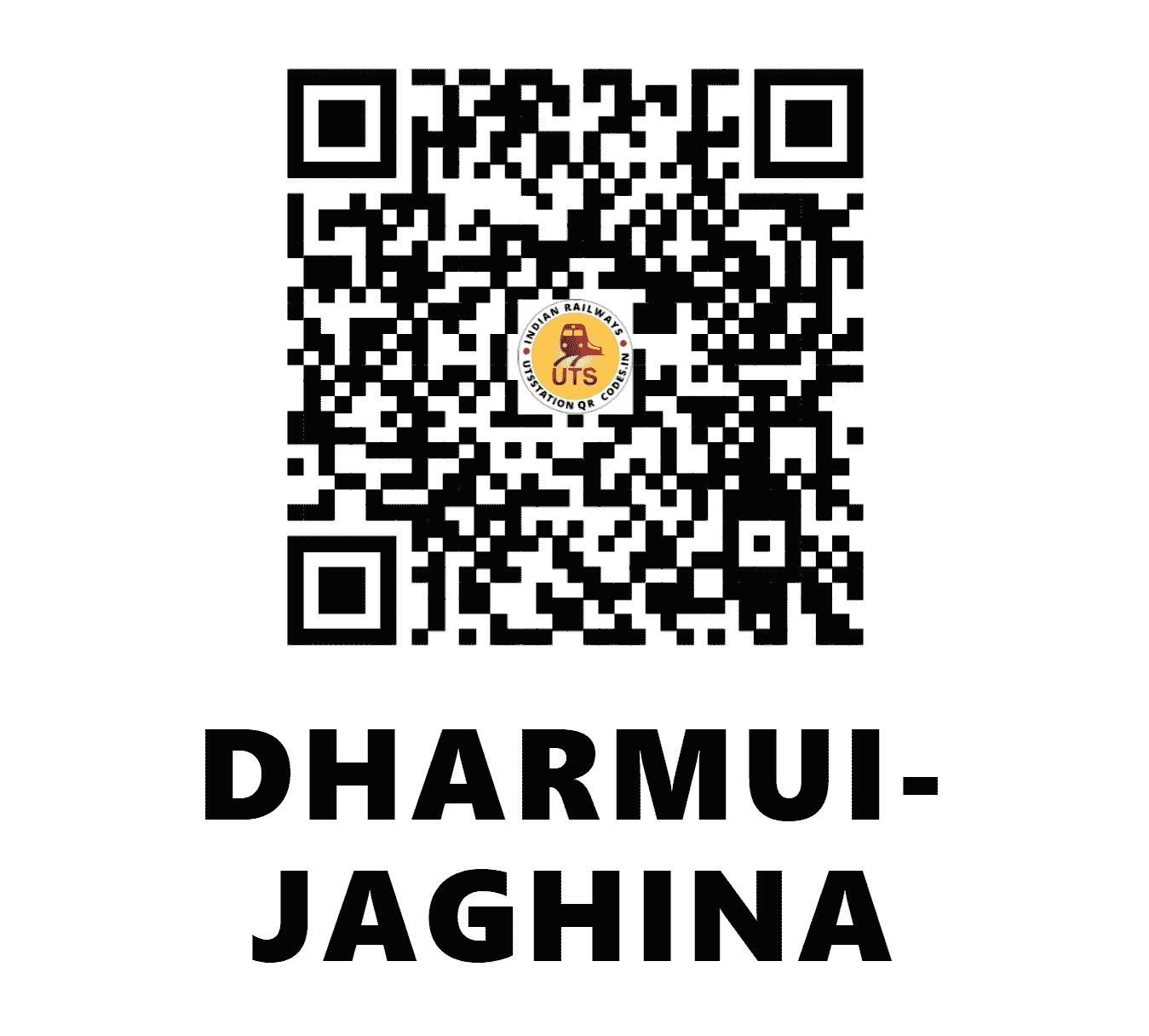 UTS QR Code for DHARMUI-JAGHINA - DUM - WC (RAJASTHAN)