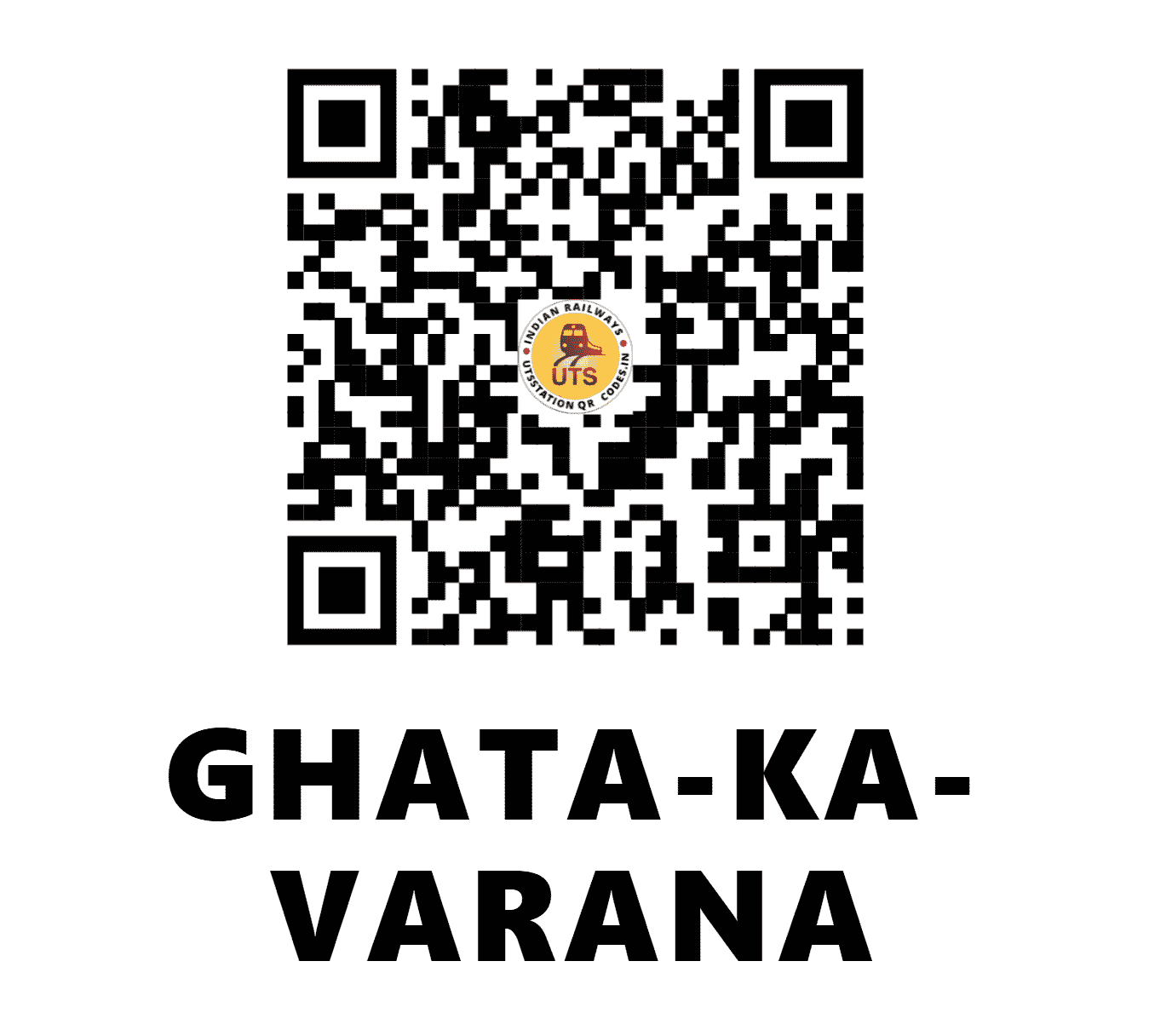 UTS QR Code for GHATA-KA-VARANA - GKB - WC (RAJASTHAN)