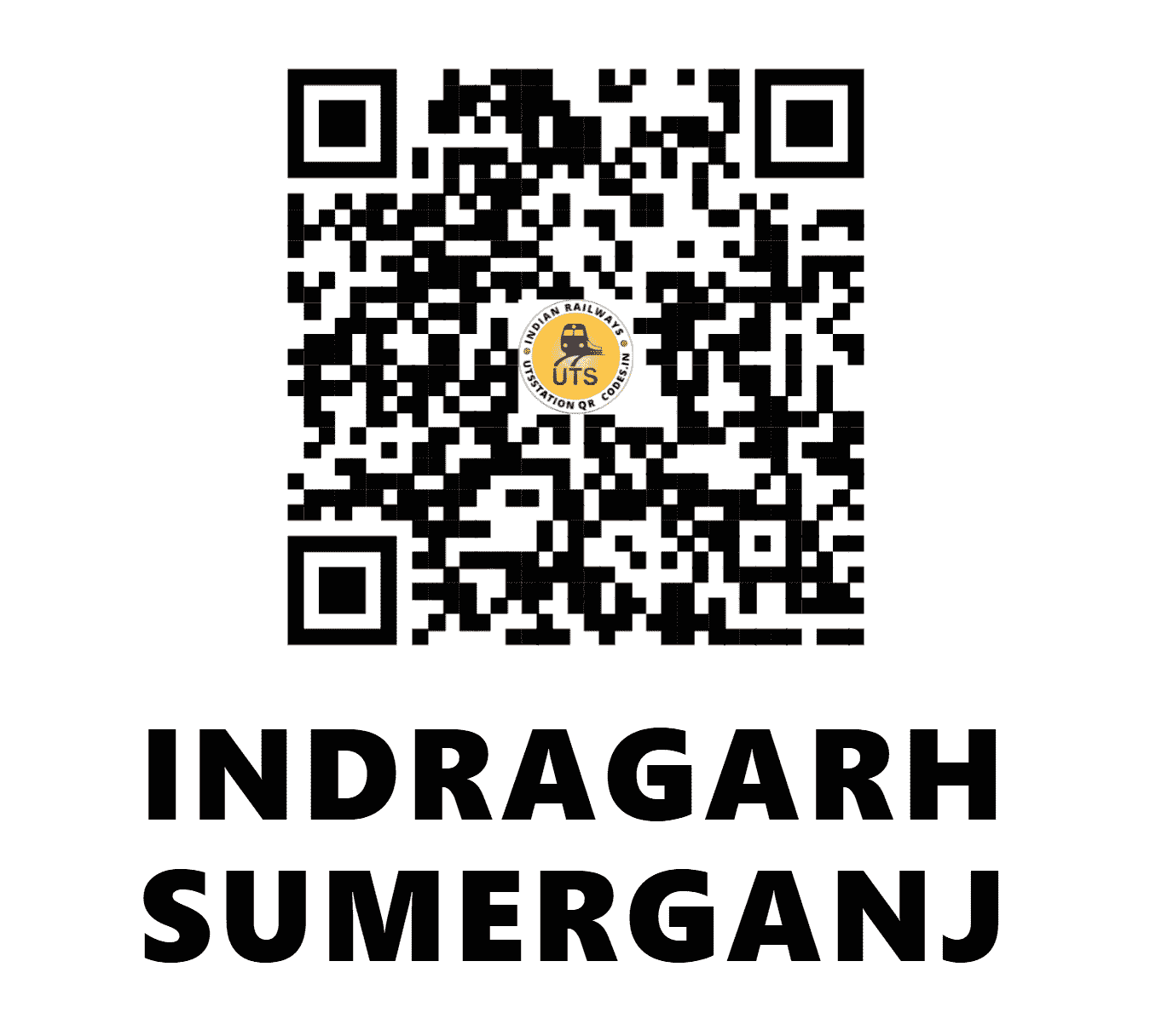 UTS QR Code for INDRAGARH SUMERGANJ - IDG - WC (RAJASTHAN)