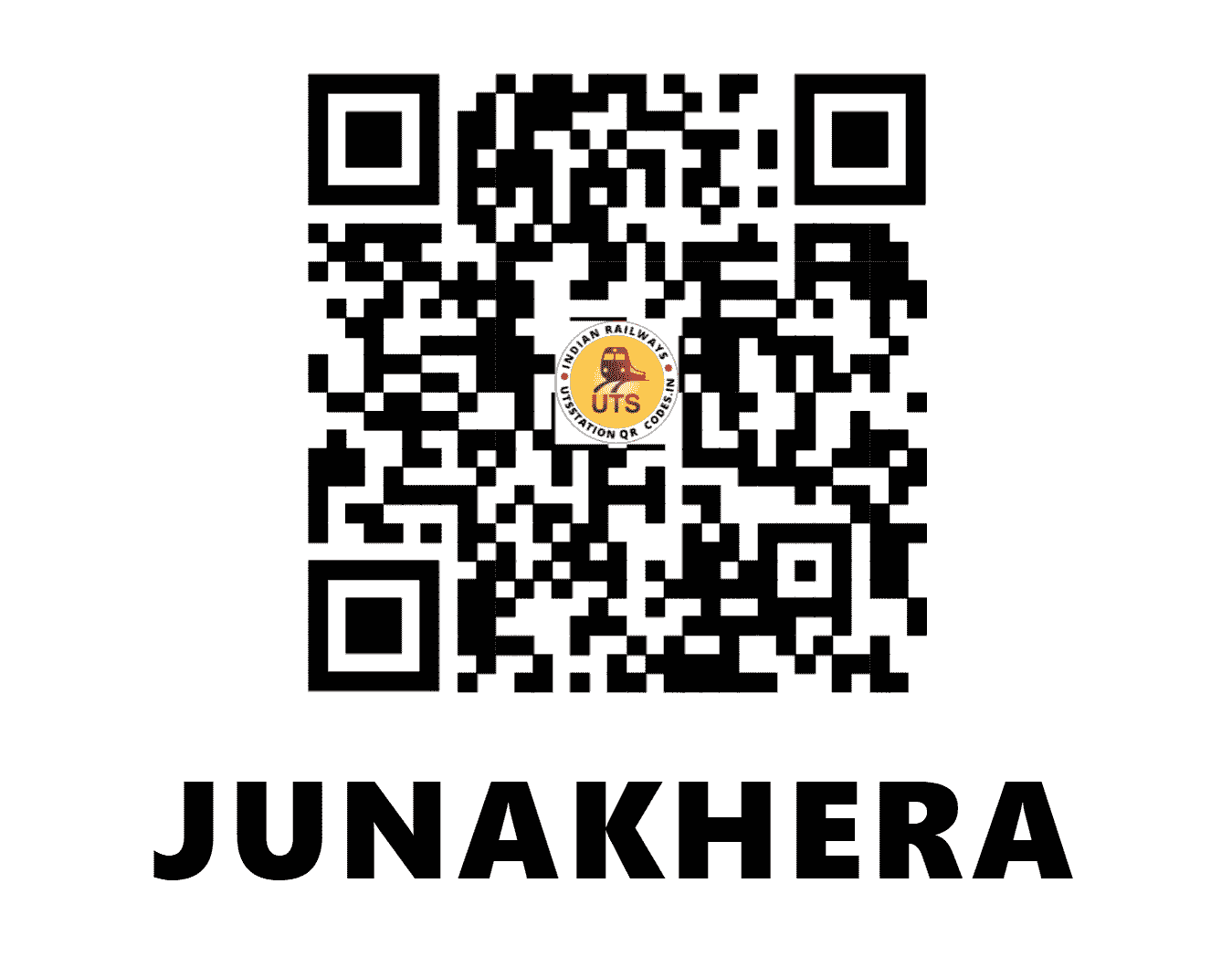UTS QR Code for JUNAKHERA - JAKA - WC (RAJASTHAN)