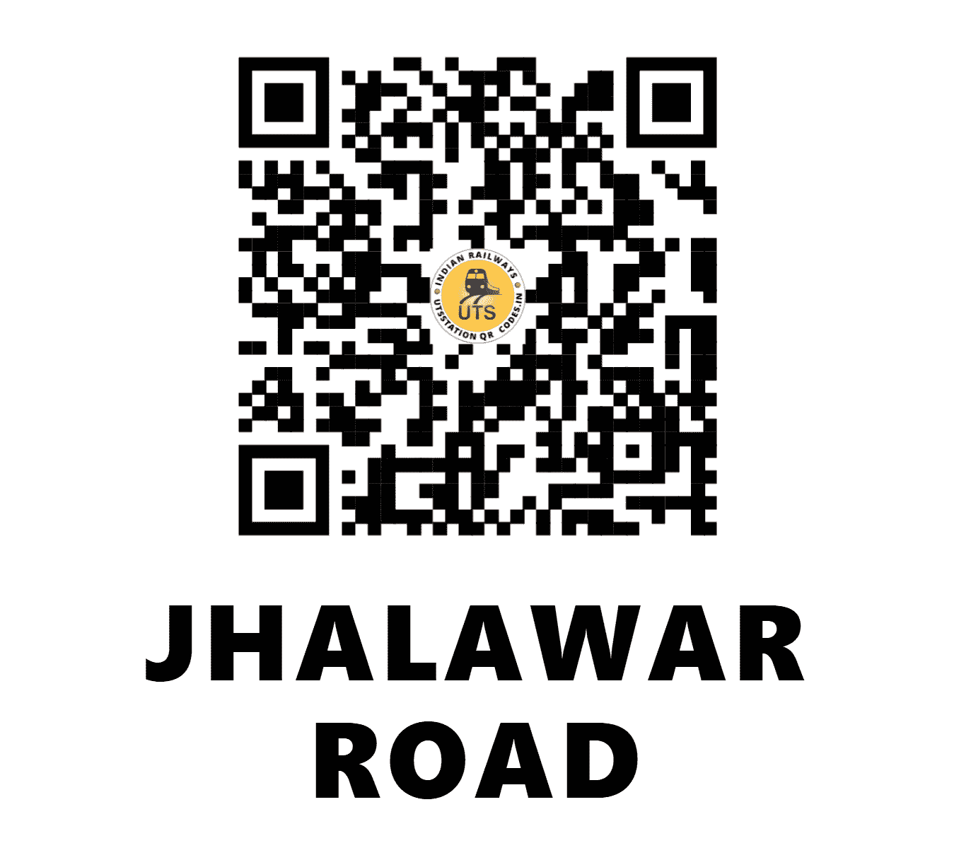 UTS QR Code for JHALAWAR ROAD - JHW - WC (RAJASTHAN)