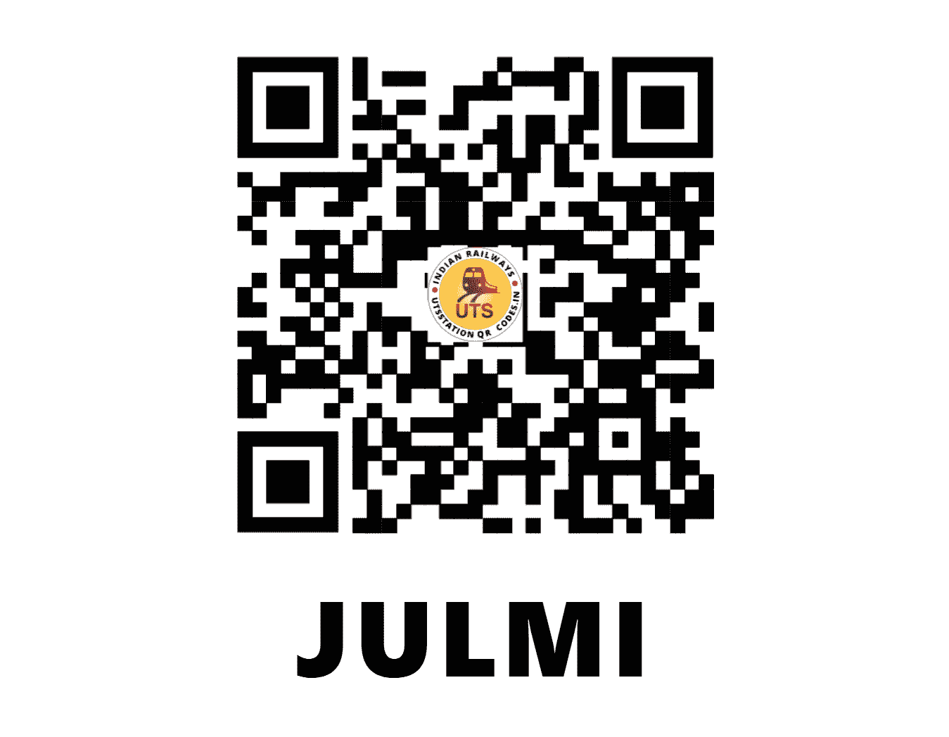 UTS QR Code for JULMI - JLF - WC (RAJASTHAN)