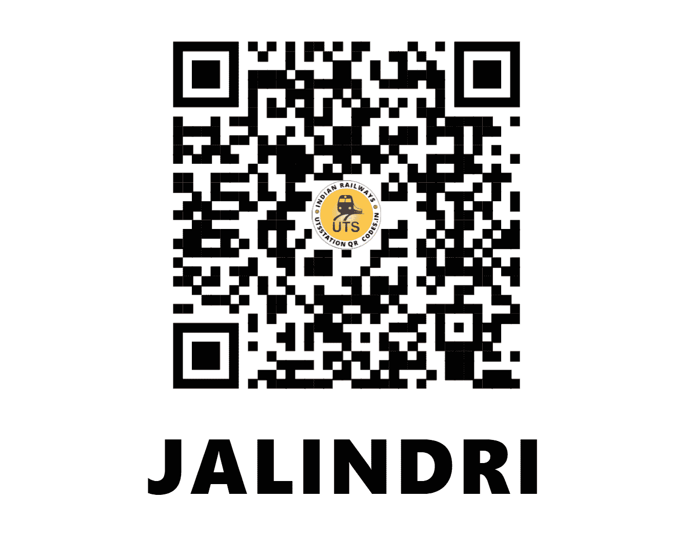 UTS QR Code for JALINDRI - JNRI - WC (RAJASTHAN)