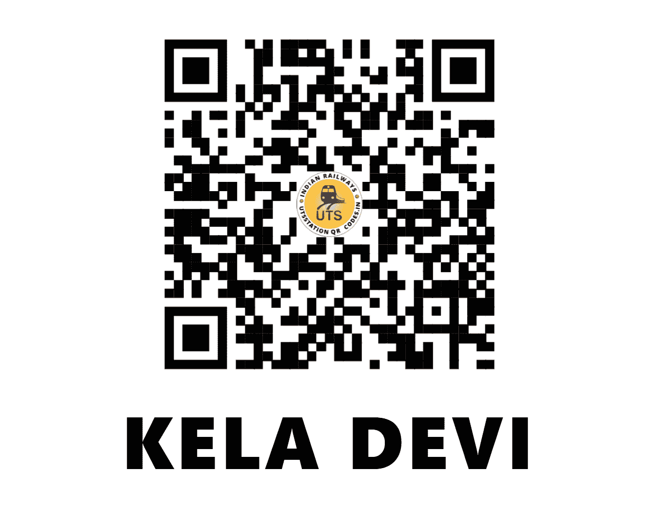 UTS QR Code for KELA DEVI - KEV - WC (RAJASTHAN)