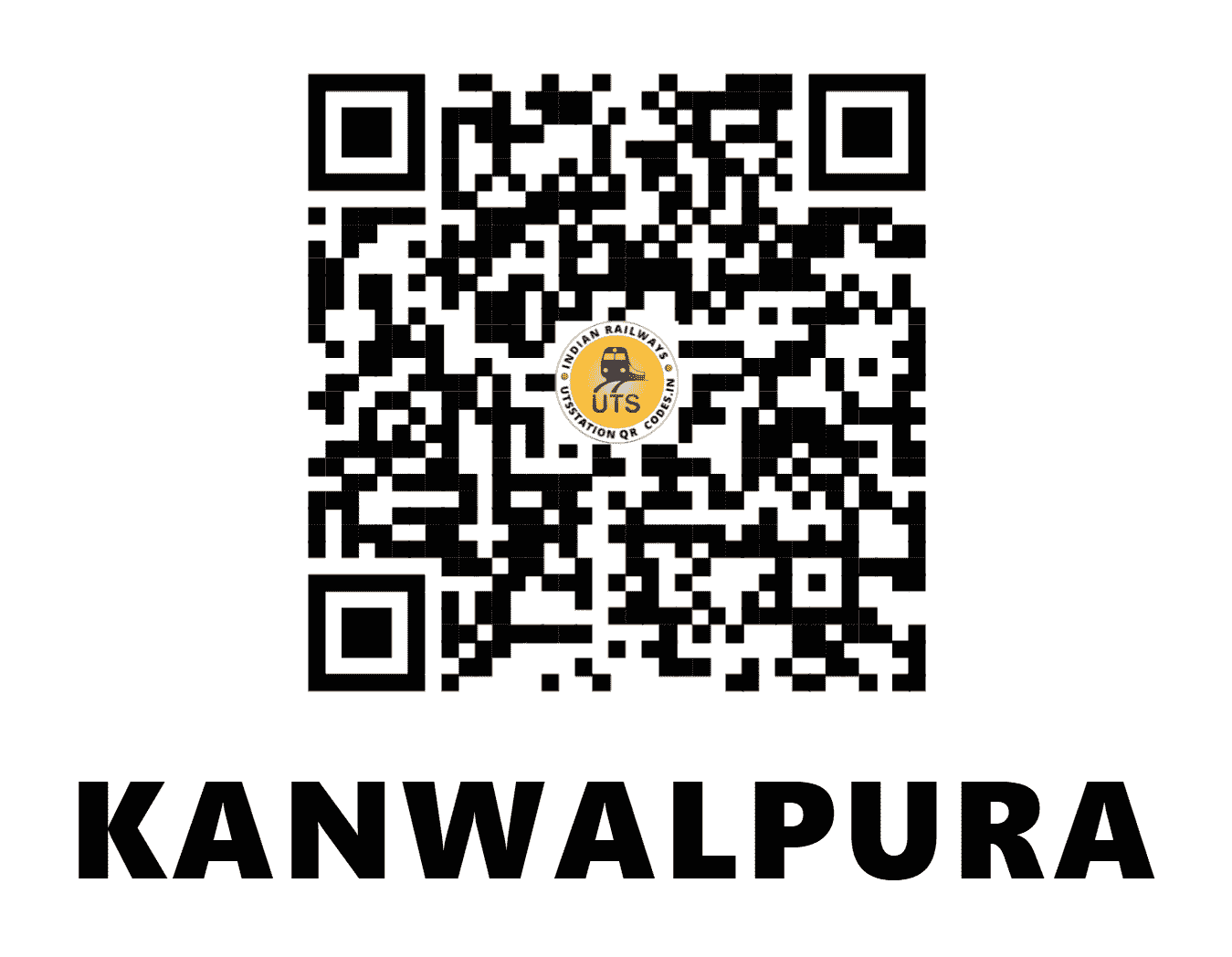 UTS QR Code for KANWALPURA - KIW - WC (RAJASTHAN)