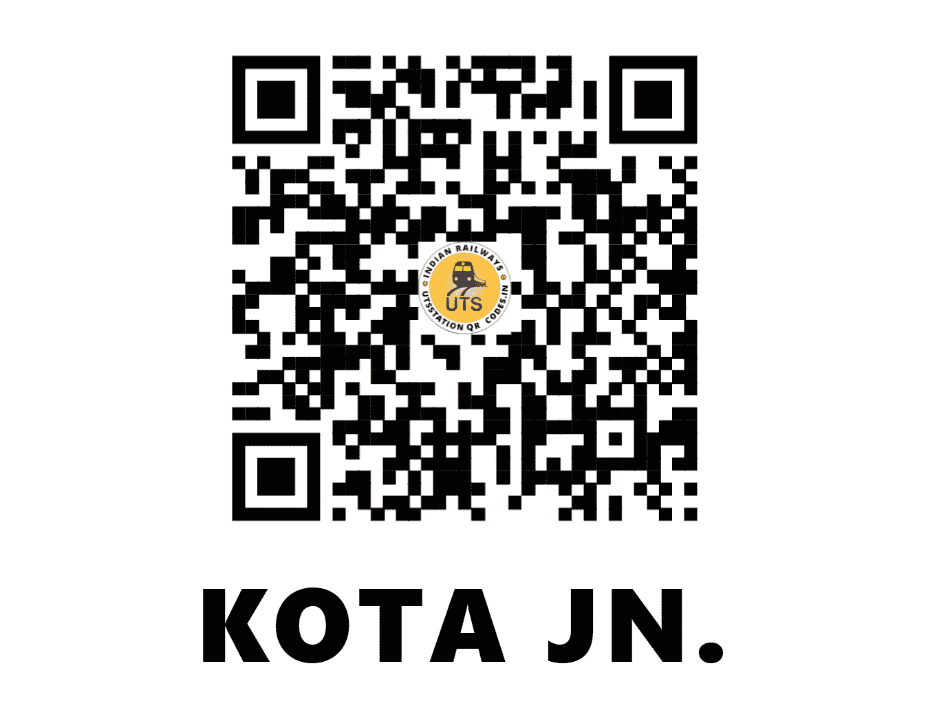 UTS QR Code for KOTA JN. - KOTA - WC (RAJASTHAN)
