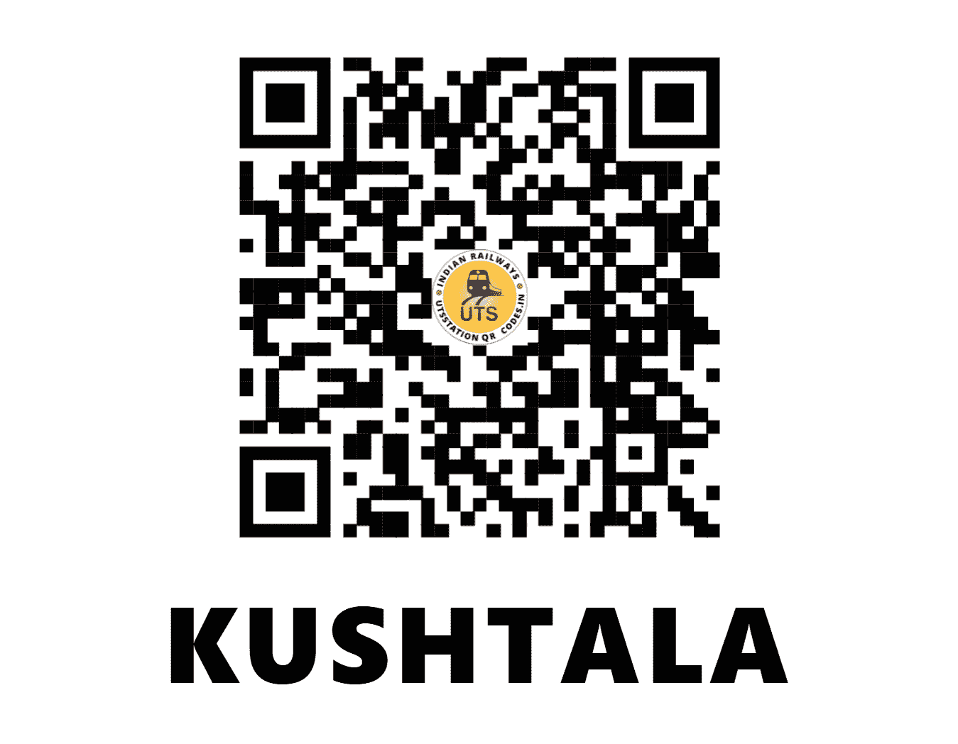 UTS QR Code for KUSHTALA - KTA - WC (RAJASTHAN)