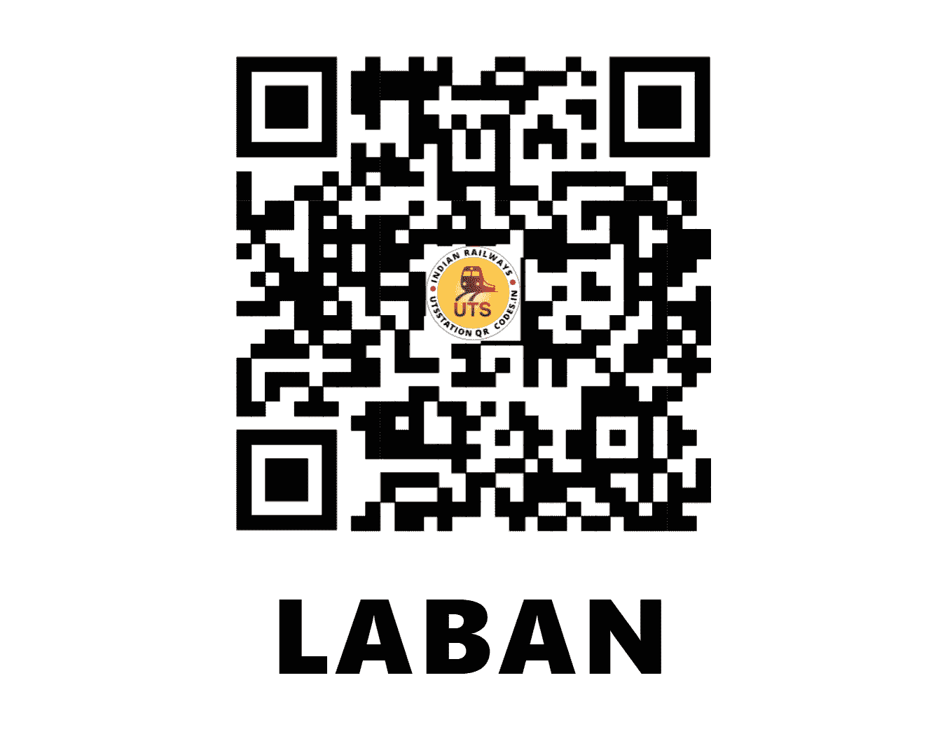 UTS QR Code for LABAN - LBN - WC (RAJASTHAN)