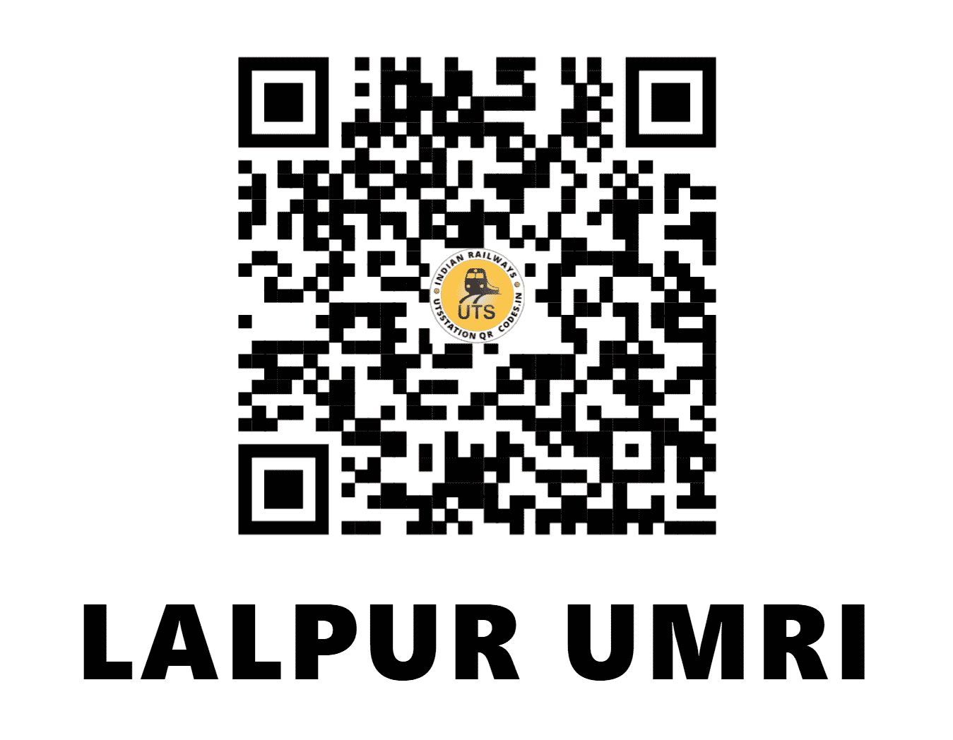 UTS QR Code for LALPUR UMRI - LRU - WC (RAJASTHAN)