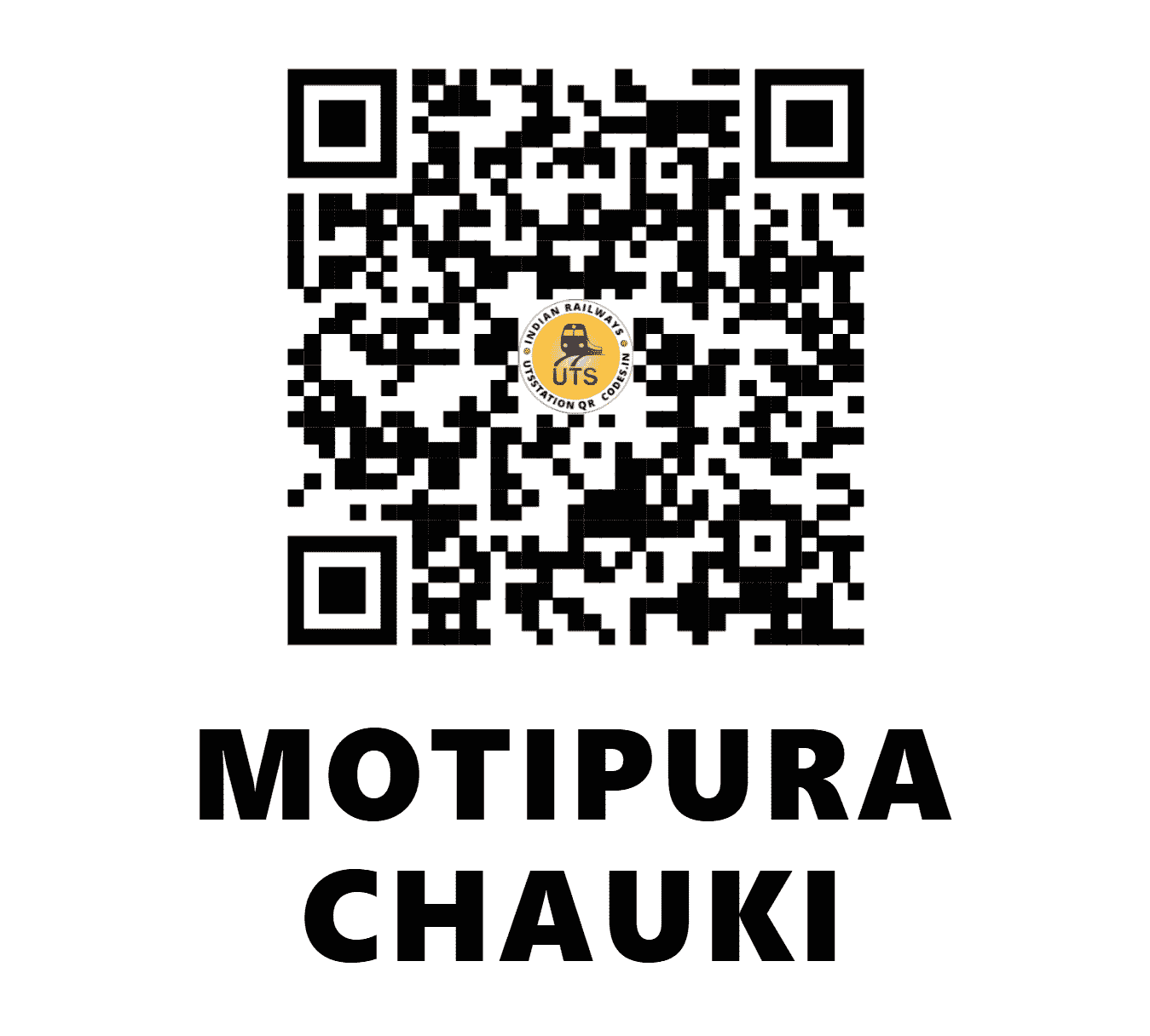 UTS QR Code for MOTIPURA CHAUKI - MTPC - WC (RAJASTHAN)