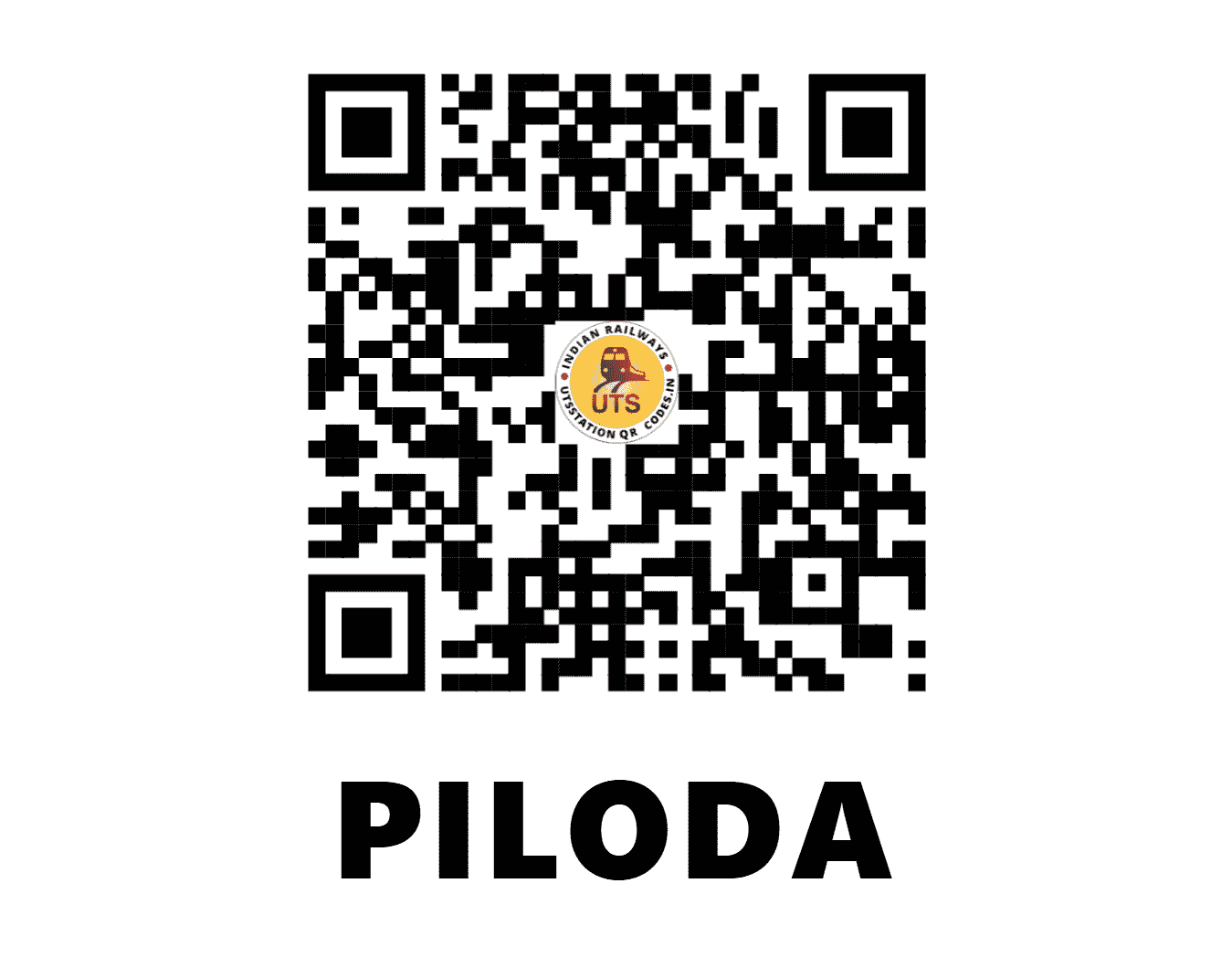 UTS QR Code for PILODA - PDZ - WC (RAJASTHAN)