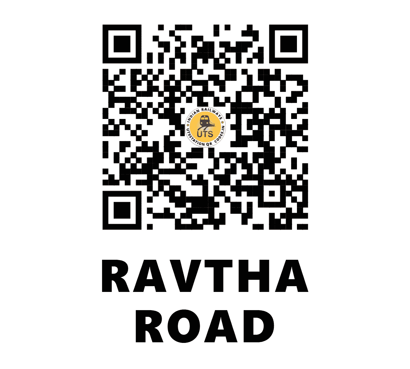 UTS QR Code for RAVTHA ROAD - RDT - WC (RAJASTHAN)