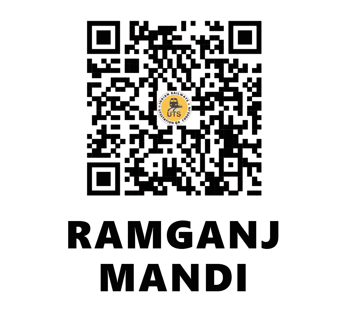 UTS QR Code for RAMGANJ MANDI - RMA - WC (RAJASTHAN)