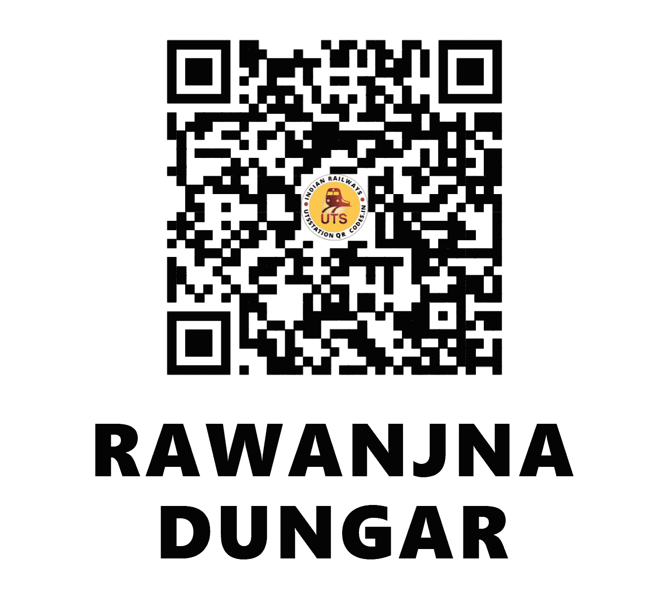 UTS QR Code for RAWANJNA DUNGAR - RWJ - WC (RAJASTHAN)