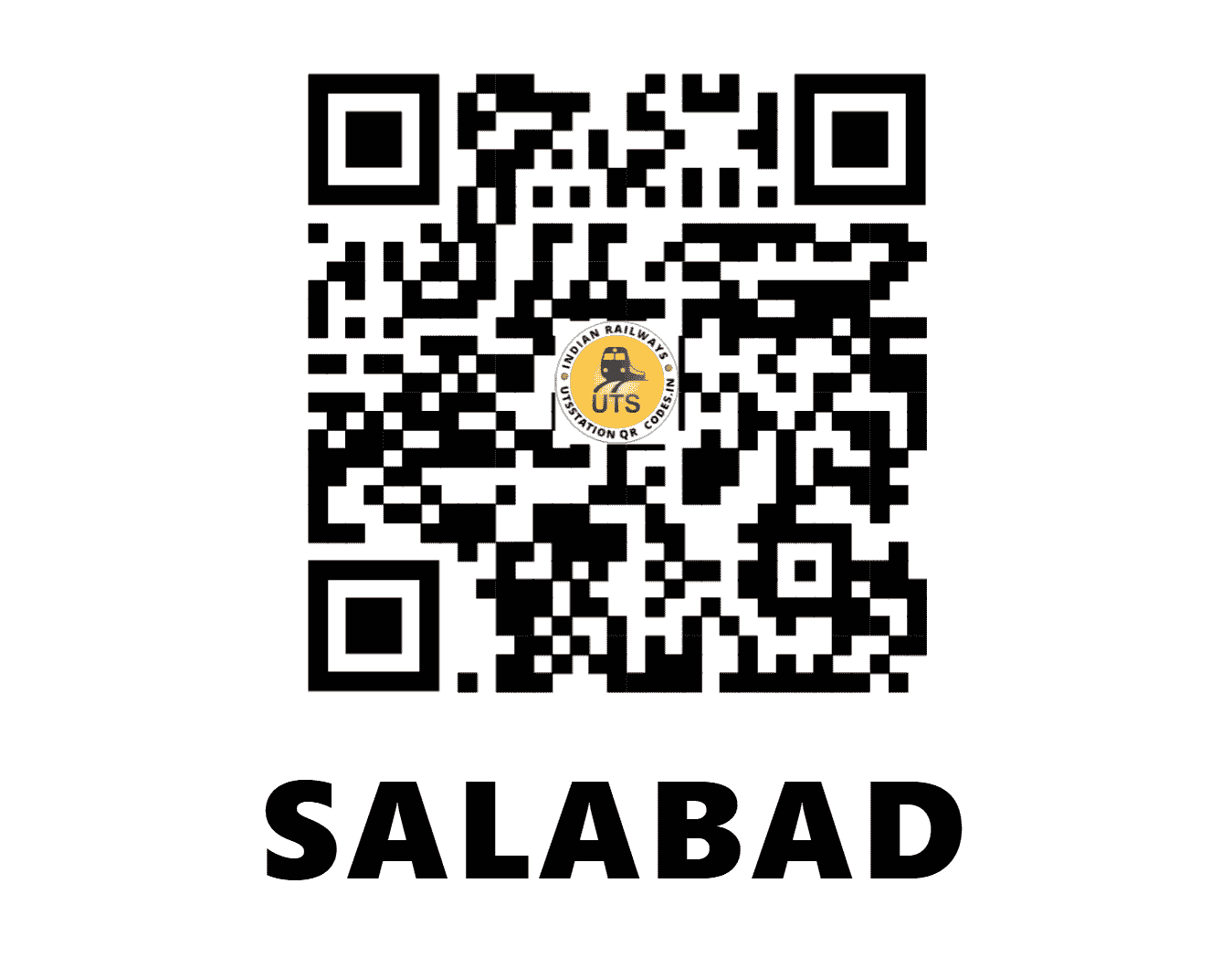 UTS QR Code for SALABAD - SABD - WC (RAJASTHAN)