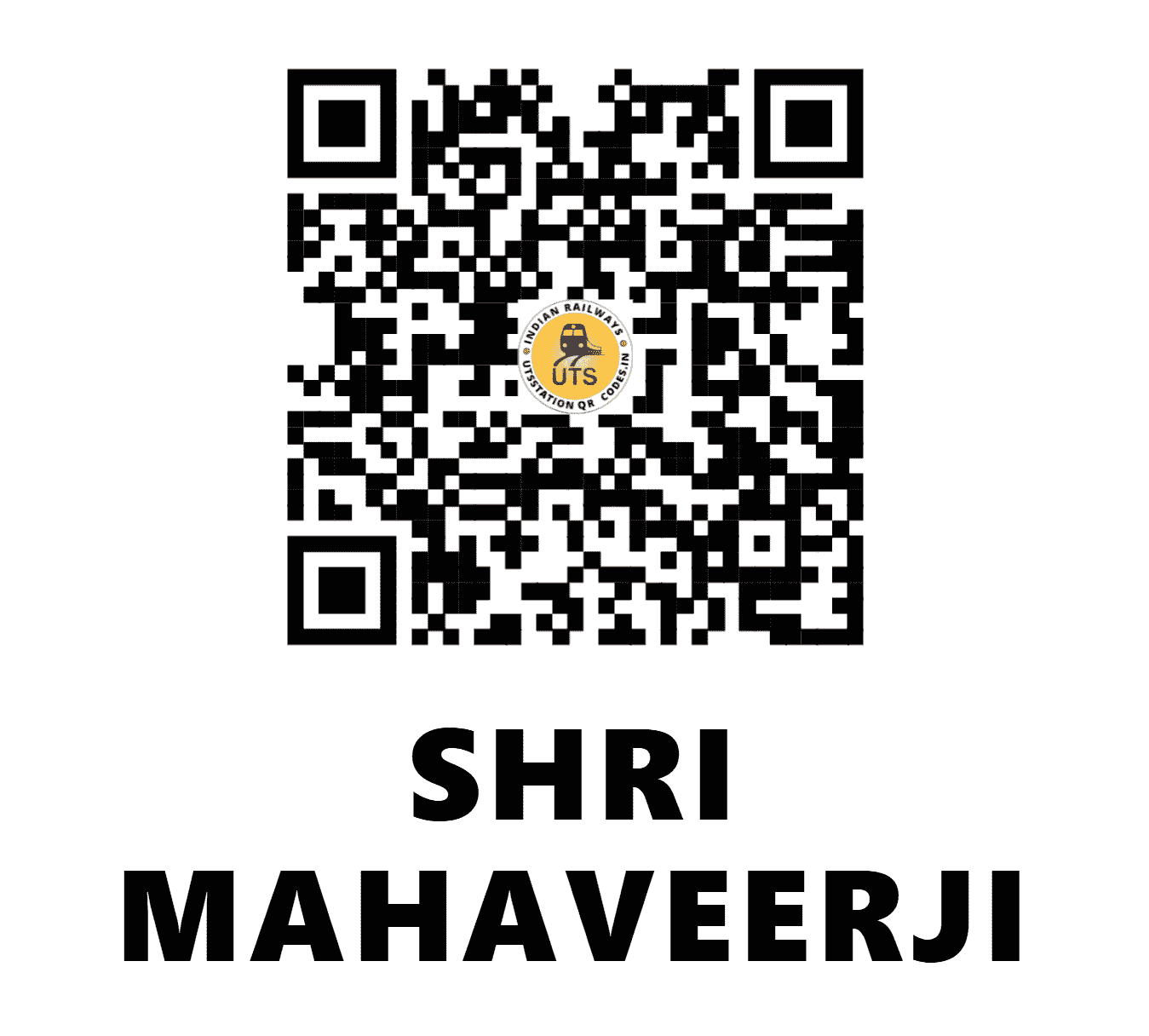 UTS QR Code for SHRI MAHAVEERJI - SMVJ - WC (RAJASTHAN)