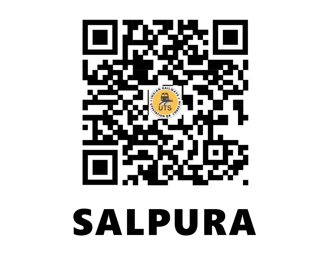 UTS QR Code for SALPURA - SYL - WC (RAJASTHAN)