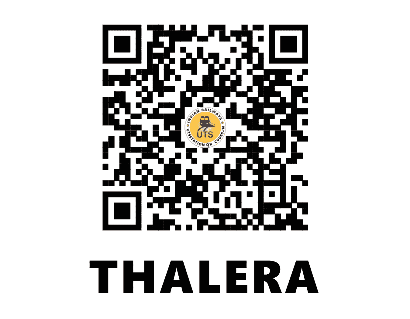 UTS QR Code for THALERA - THEA - WC (RAJASTHAN)