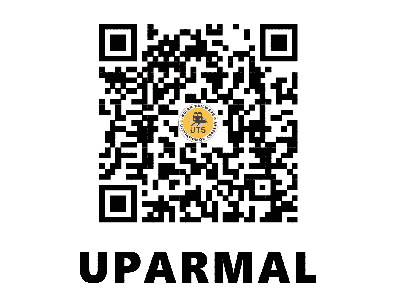 UTS QR Code for UPARMAL - URML - WC (RAJASTHAN)
