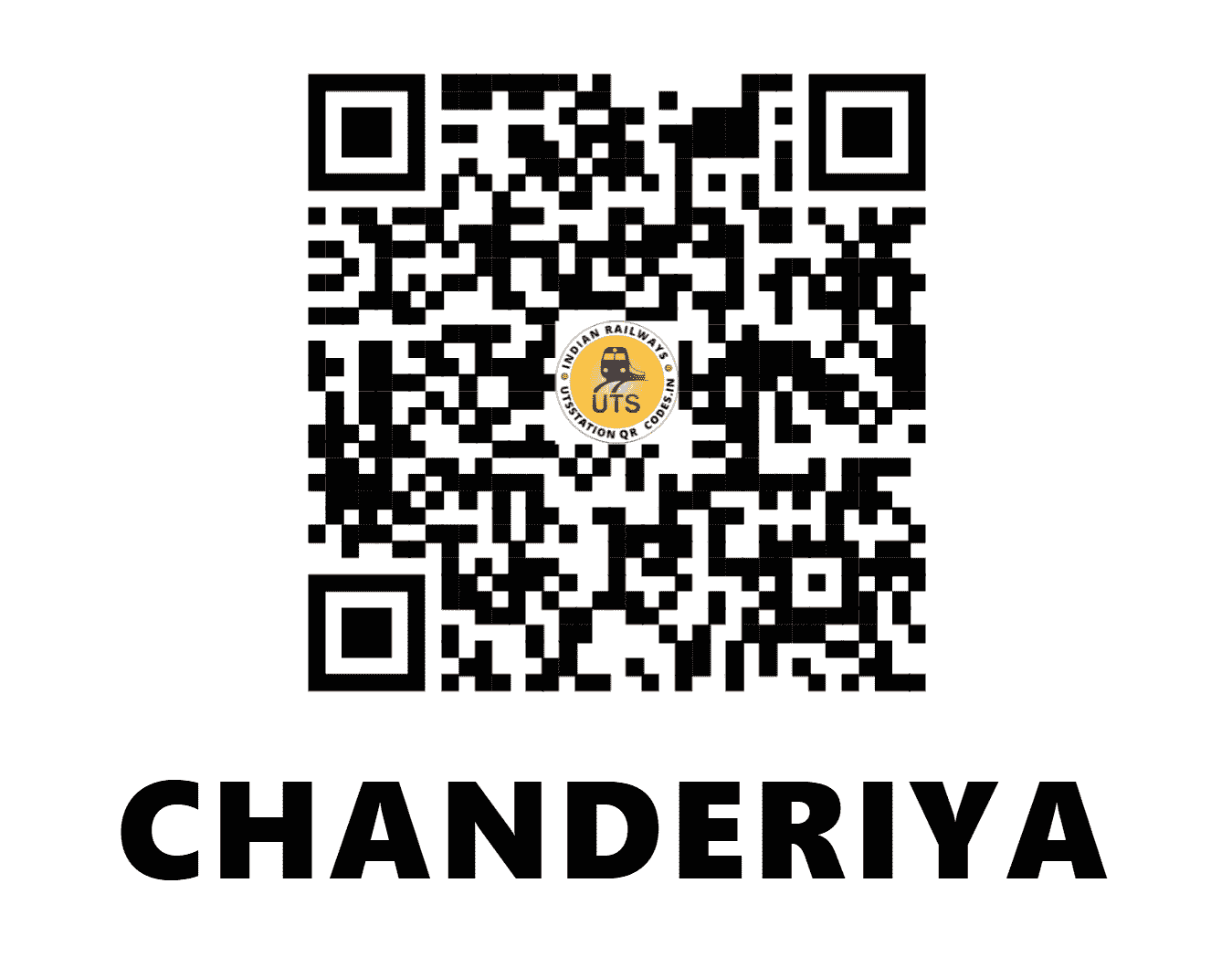 UTS QR Code for CHANDERIYA - CNA - WR (RAJASTHAN)