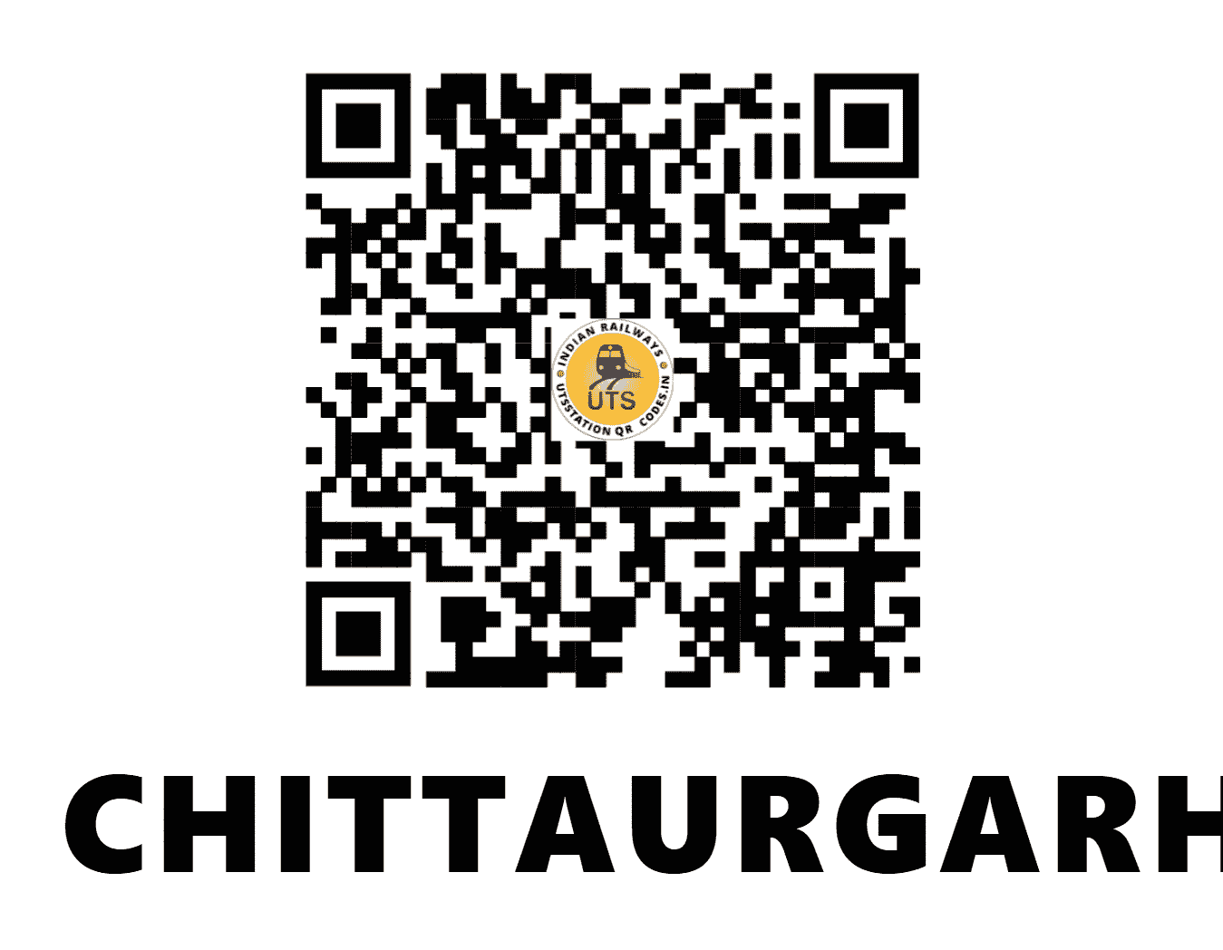 UTS QR Code for CHITTAURGARH - COR - WR (RAJASTHAN)